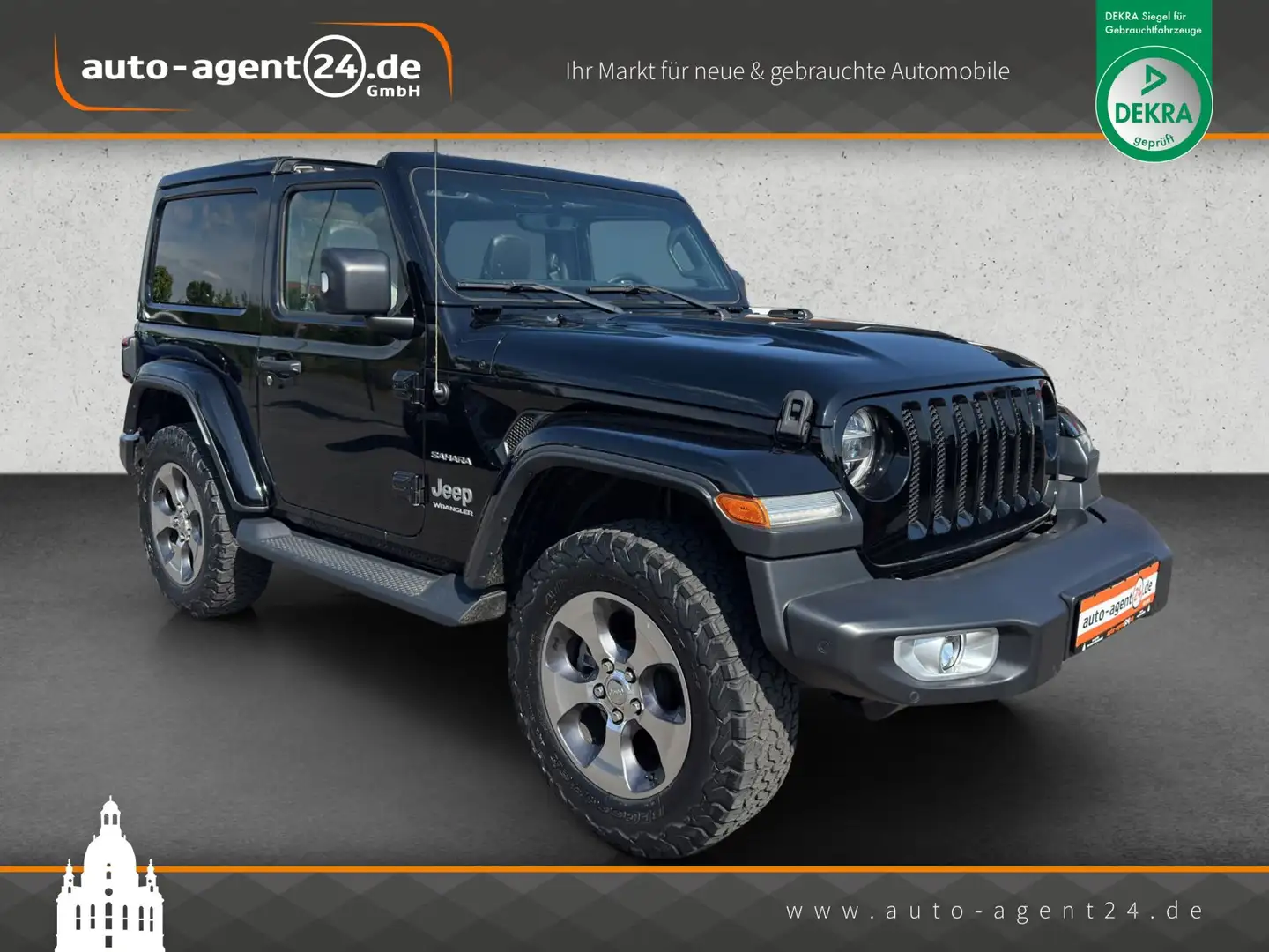 Jeep Wrangler 2.2 CRDi Sahara /LED/AHK/Alpine/Keyless Schwarz - 1