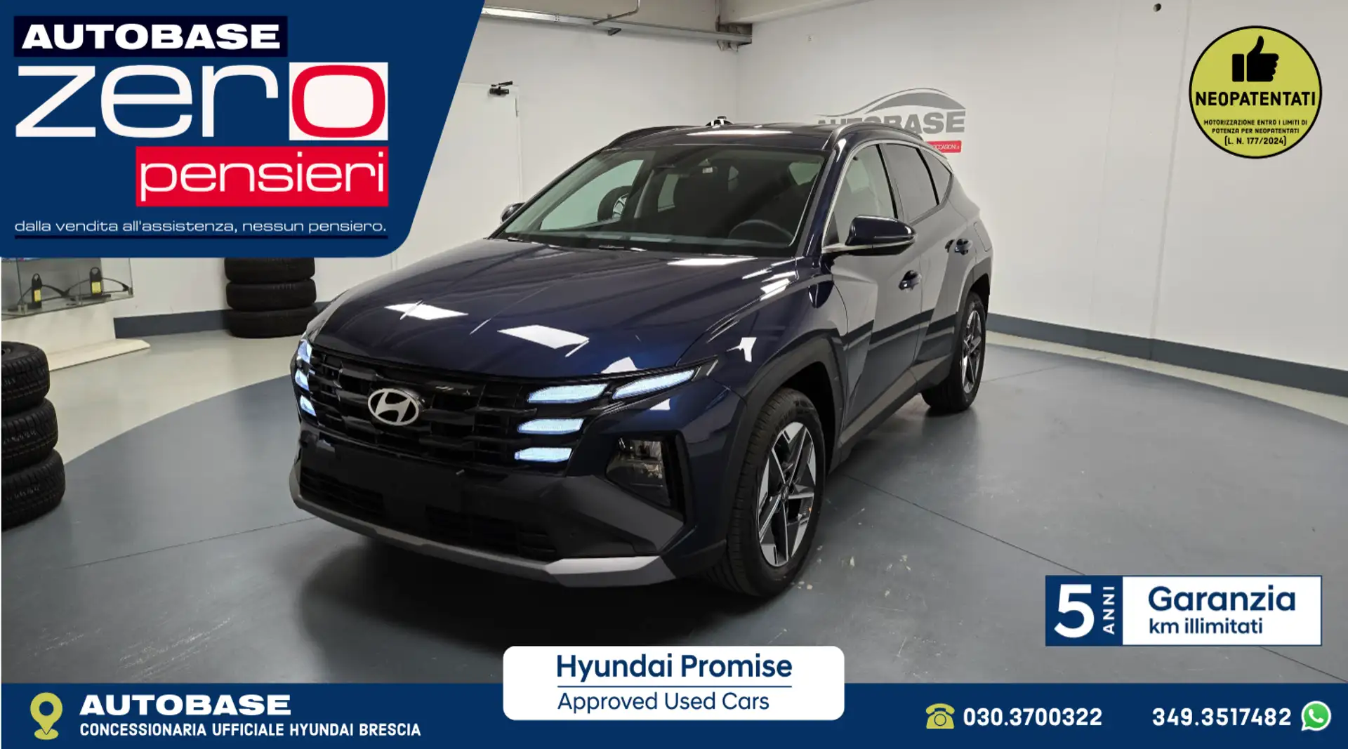 Hyundai TUCSON 1.6 crdi 48V Business 2wd dct Blu/Azzurro - 1