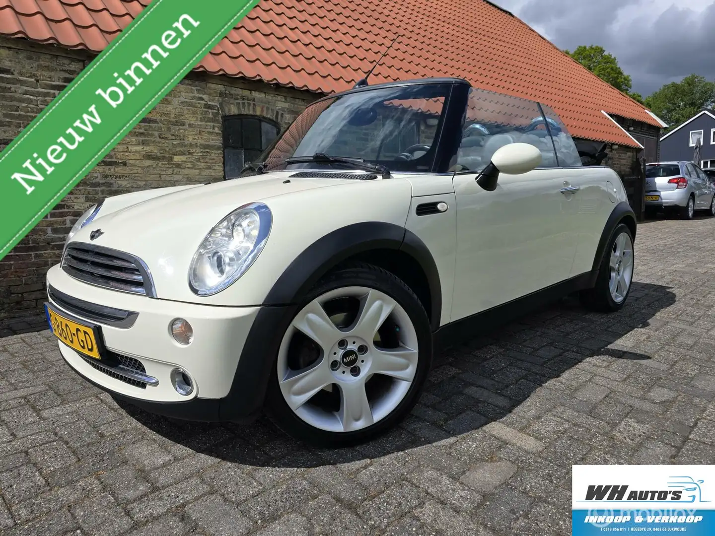 MINI Cooper Cabrio 1.6 Sidewalk Xenon/Cruise/Leer Blanco - 1