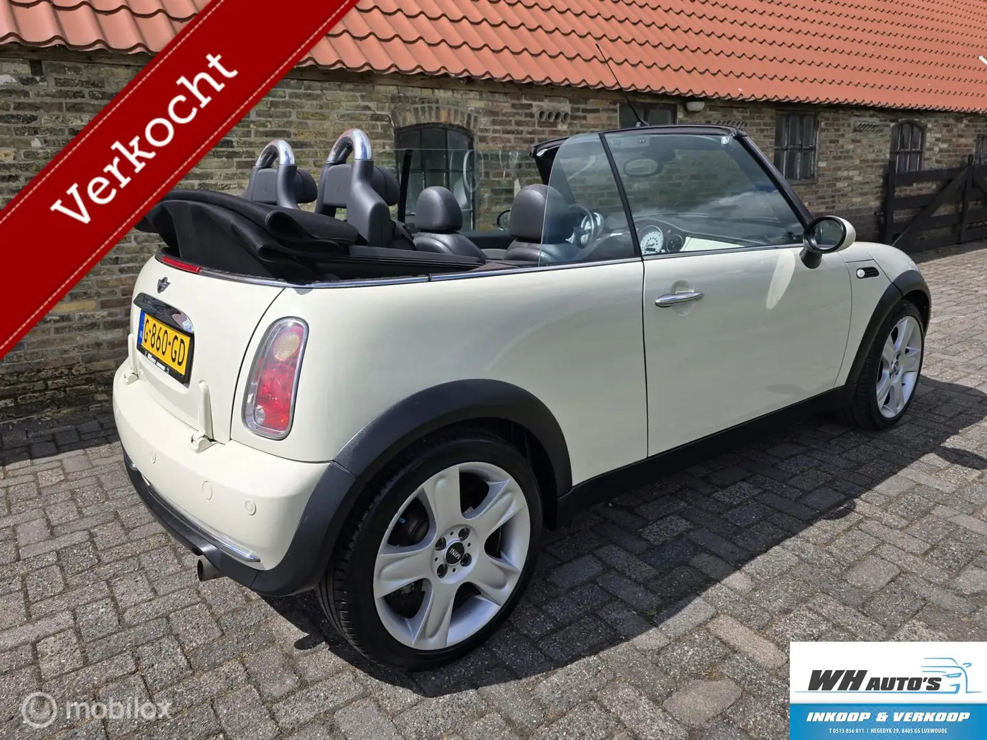 MINI Cooper Cabrio 1.6 Sidewalk Xenon/Cruise/Leer Weiß - 2