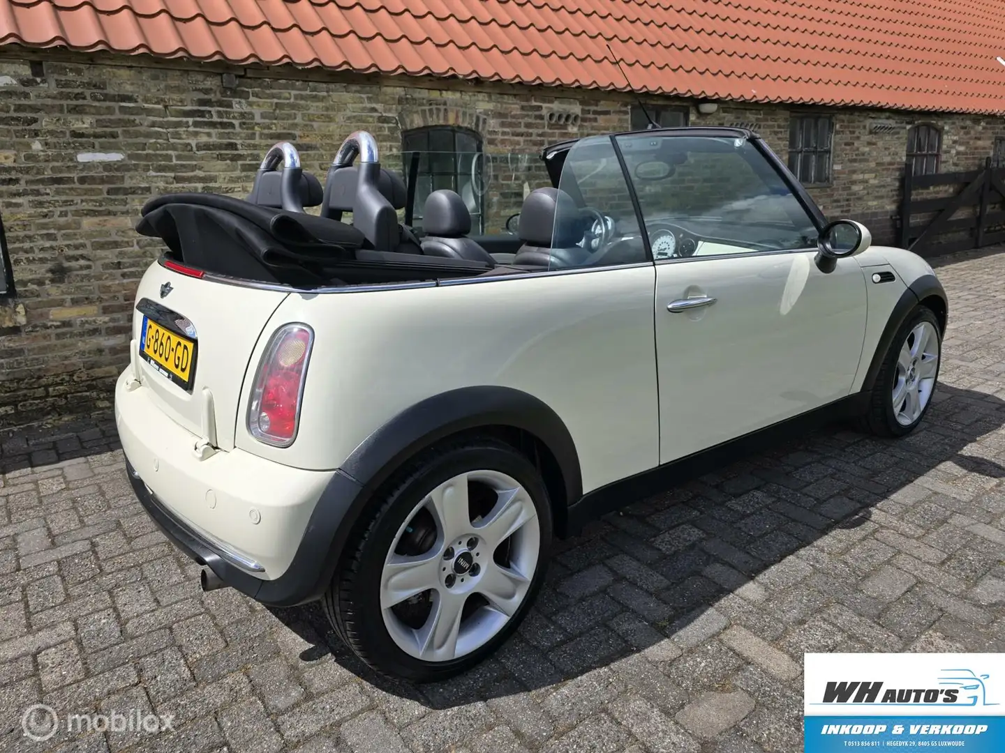 MINI Cooper Cabrio 1.6 Sidewalk Xenon/Cruise/Leer Blanco - 2