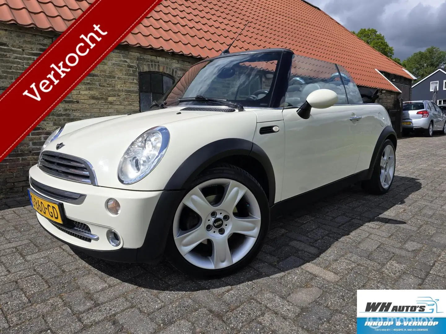 MINI Cooper Cabrio 1.6 Sidewalk Xenon/Cruise/Leer Weiß - 1
