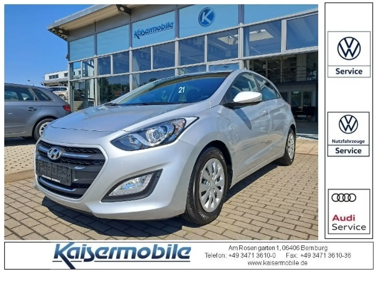 Hyundai i30 1.4 Trend blue +NAVI+KAMERA+ KLIMA ALU Argent - 1