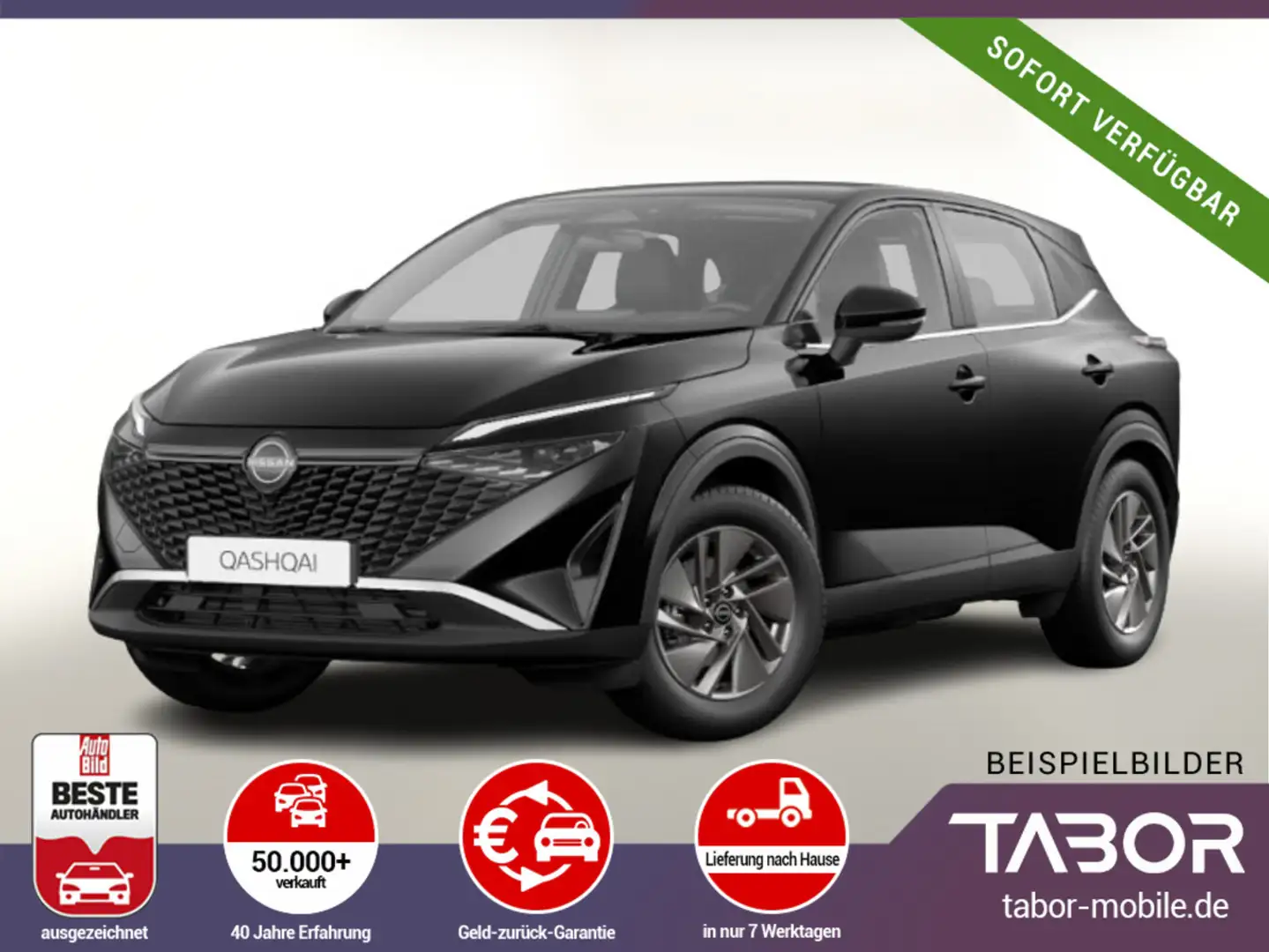 Nissan Qashqai MHEV 158 CVT Acenta LED ACC SHZ LHZ Kam Schwarz - 1