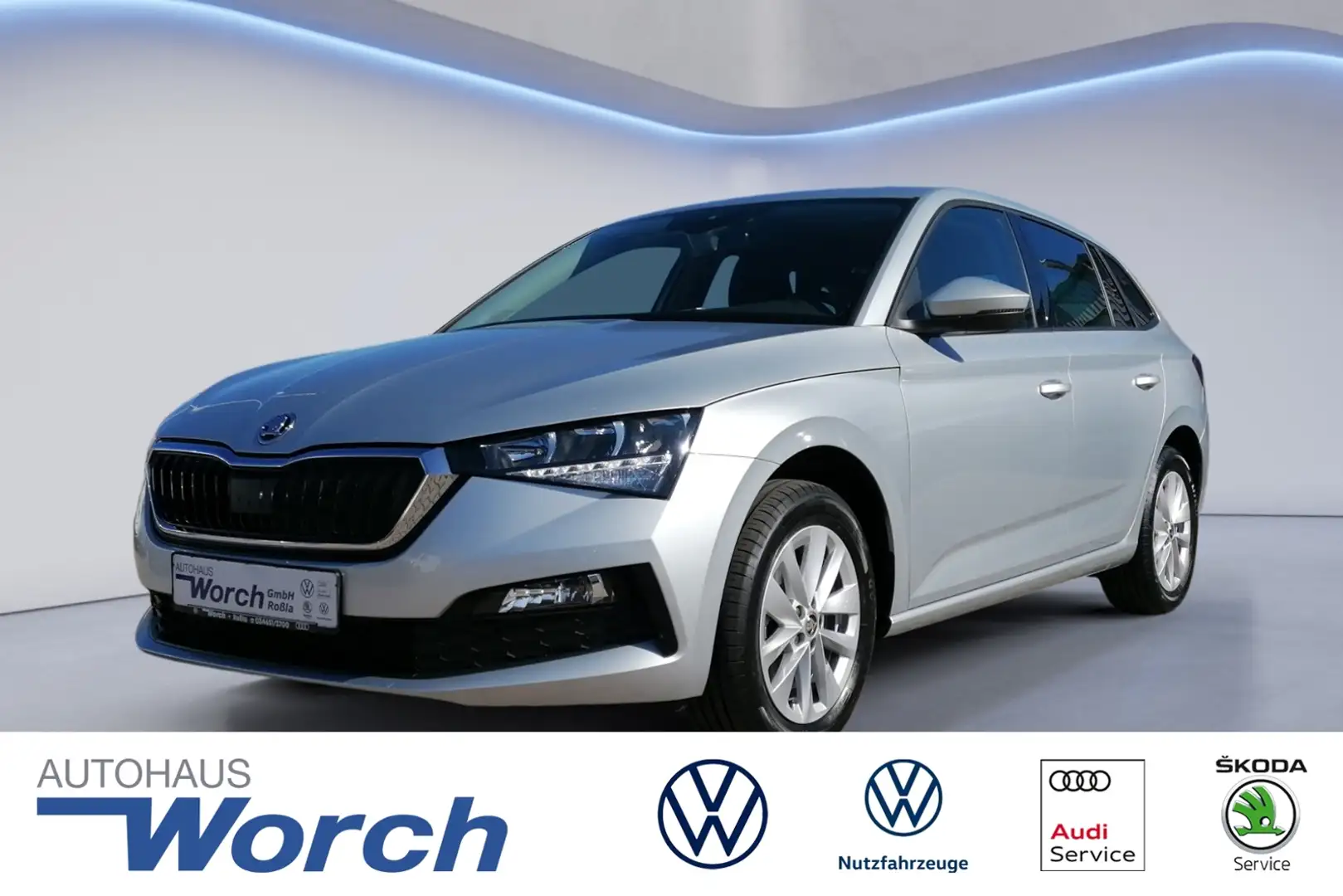 Skoda Scala 1.0 TSI DSG Tour de France SHZ+GRA+PDC Silber - 1