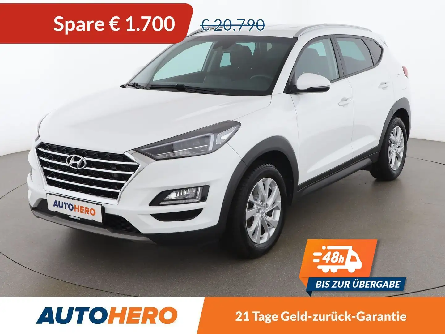 Hyundai TUCSON 1.6 CRDi LEVEL 2 4WD *LED*NAVI*CAM*SHZ*SPUR* Weiß - 1