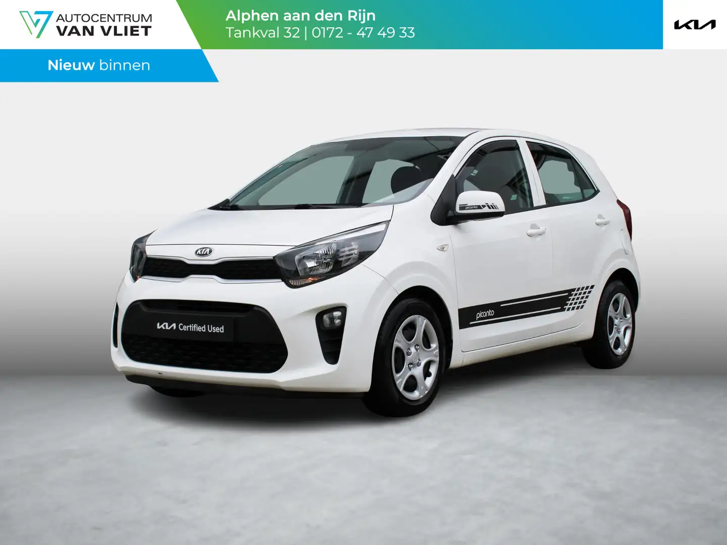 Kia Picanto 1.0 CVVT ComfortLine Blanc - 1