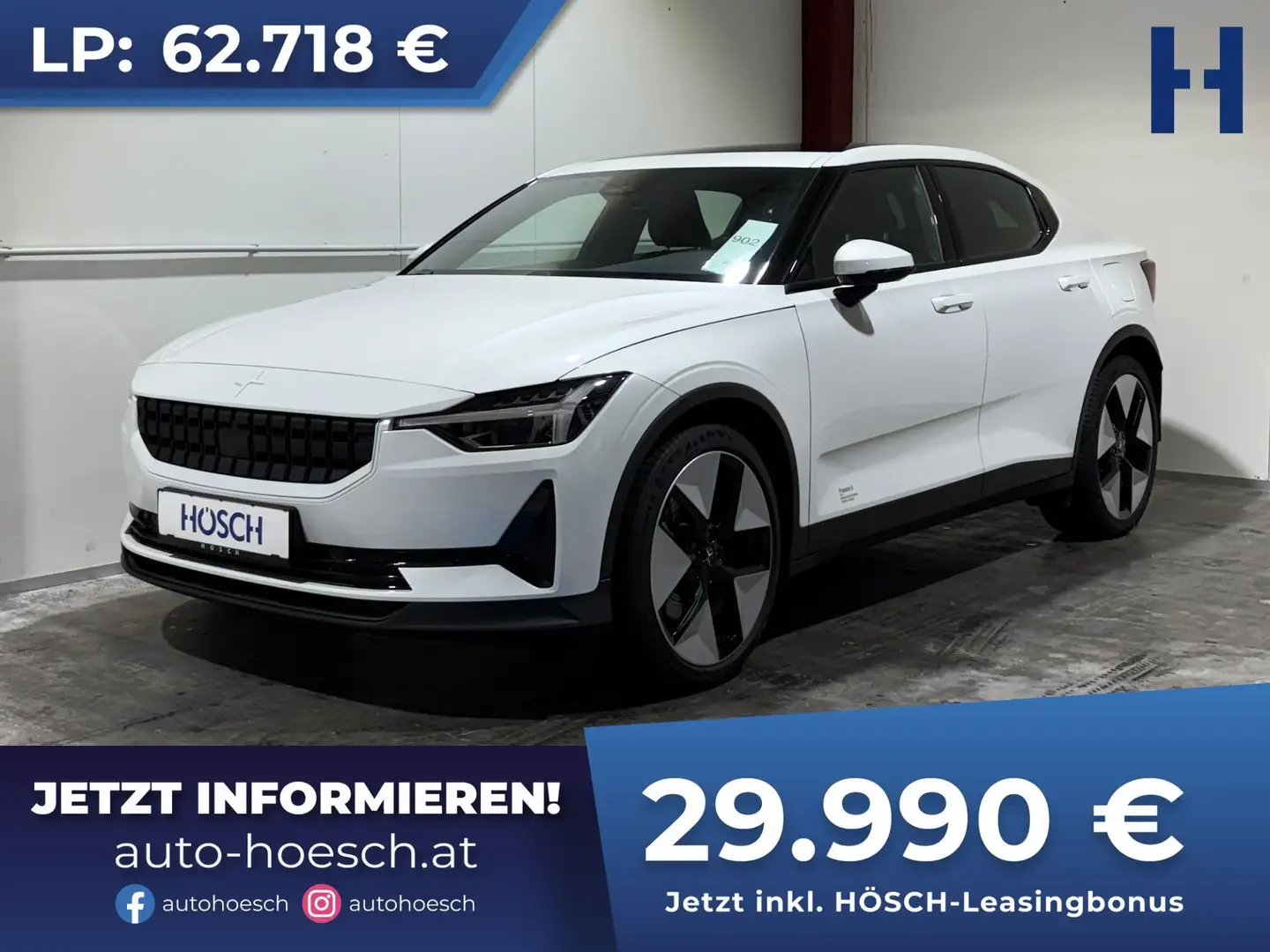 Polestar 2 Long Range Dual Motor 20 ZOLL PLUS ERSTBESITZ Weiß - 1