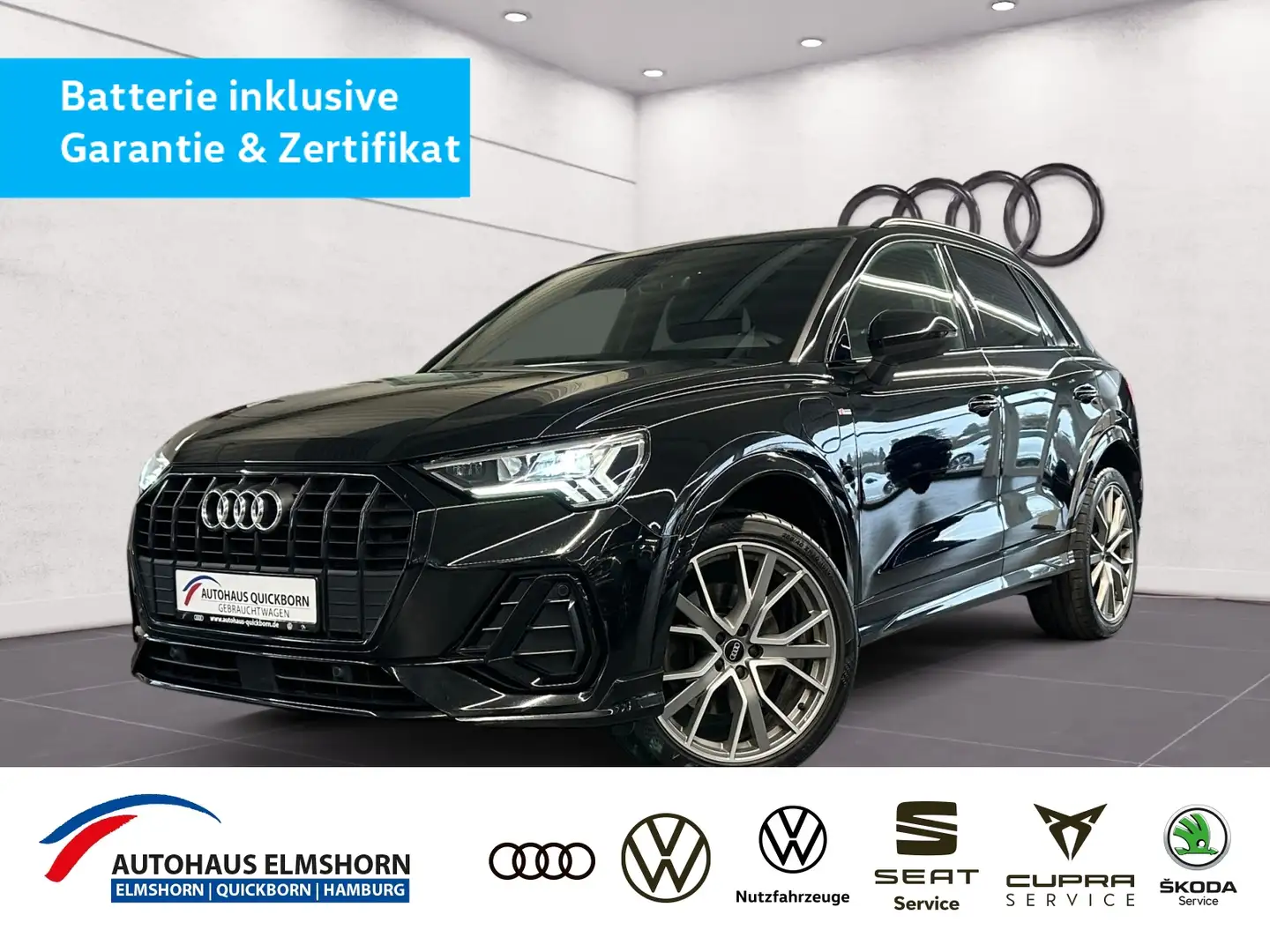 Audi Q3 S line 45 TFSIe S tronic NAVI KAMERA 20" APP Zwart - 1