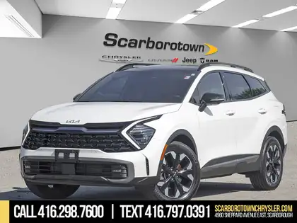 White 2023 Kia Sportage X-Line Limited AWD with Green Interior SUV / Crossover 8-Speed Automatic