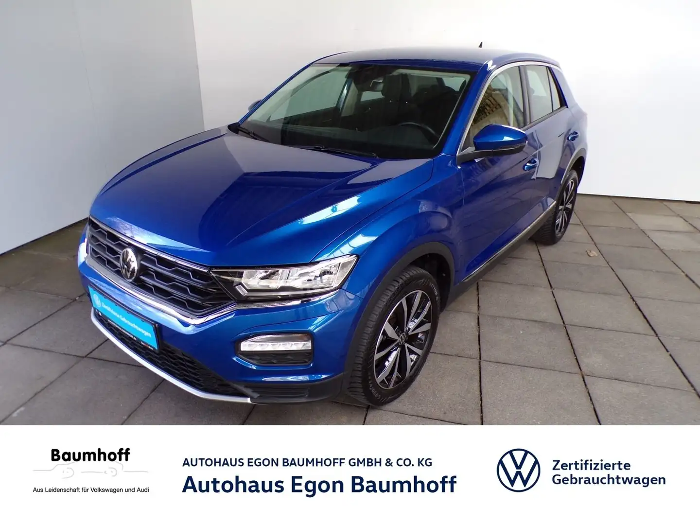 Volkswagen T-Roc T-ROC 1.0 TSI STYLE / NAVI+COCKPIT PRO+SITZHZG Bleu - 1
