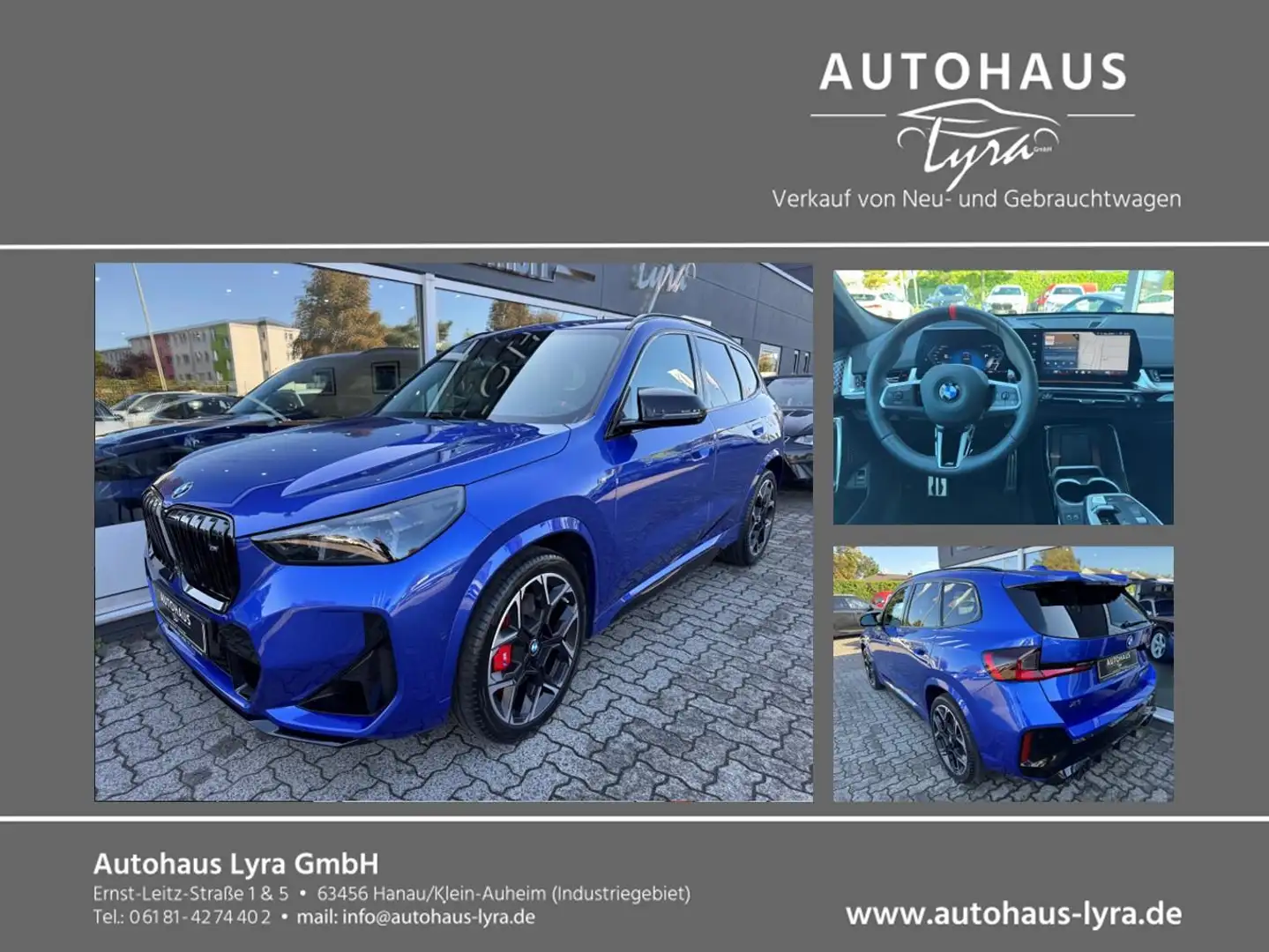 BMW X1 M35i xDrive*LED*PANO*NAV*H&K*HUD*360°KAM*20Z* Bleu - 1