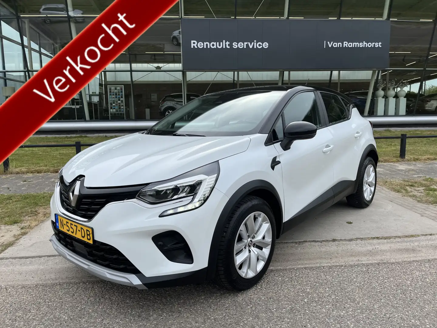 Renault Captur 1.0 TCe 90 / Keyless / Airco / PDC V+A / Cruise / Wit - 1