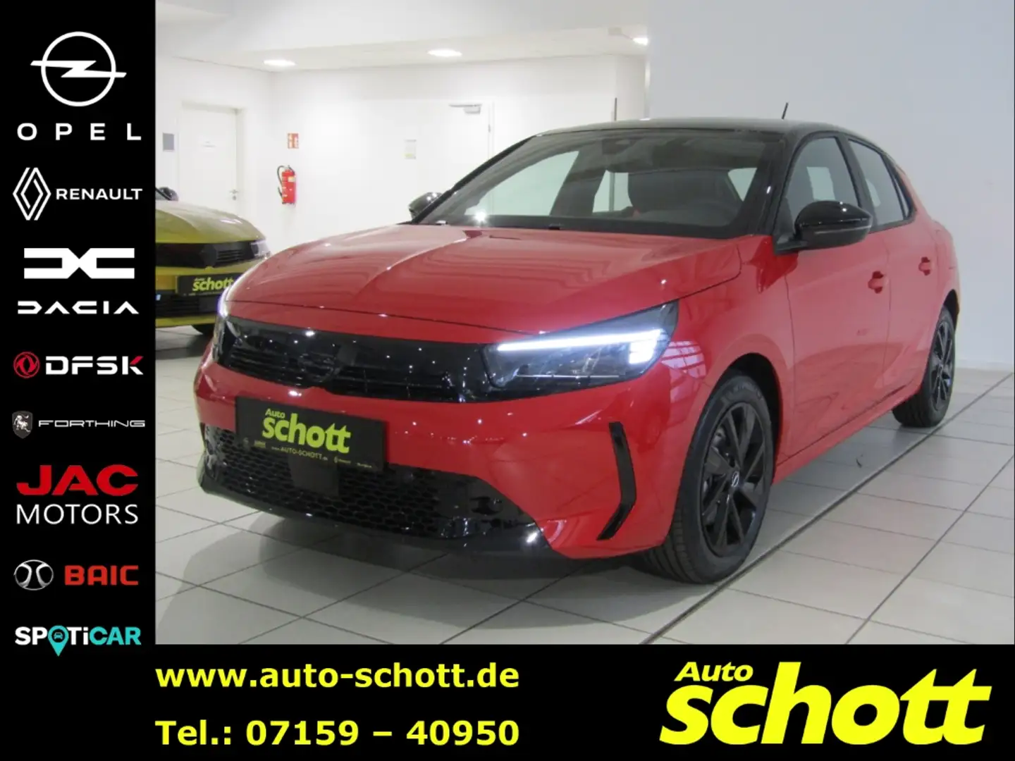 Opel Corsa F YES 1.2 KLIM SHZ LHZ TEMP APP PDC BT Rouge - 1