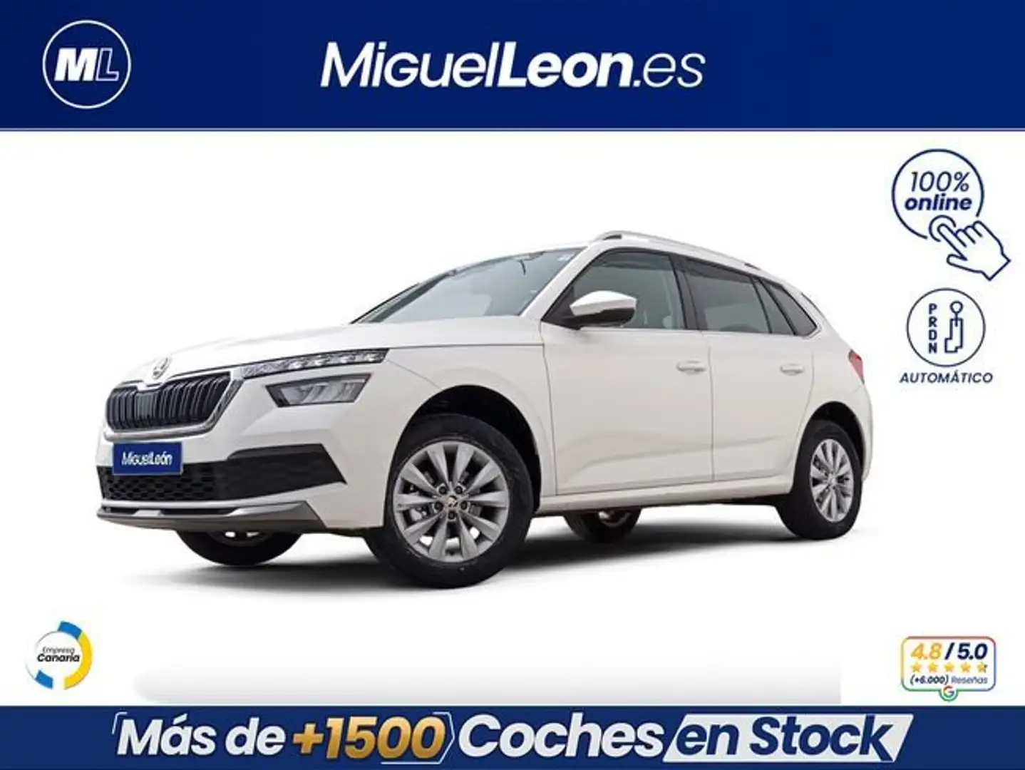 Skoda Kamiq 1.0 TSI Ambition 81kW DSG Blanco - 1