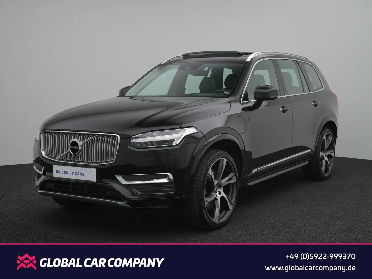 Volvo XC90 Inscription T8 AWD,HUD,MEMO,B&W,PANO,AHK,7P Zwart - 1