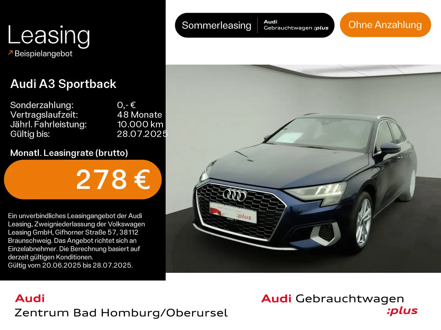 Audi A3 Advanced 40 TFSI e*Navi*PDC*Virtual Blau - 1