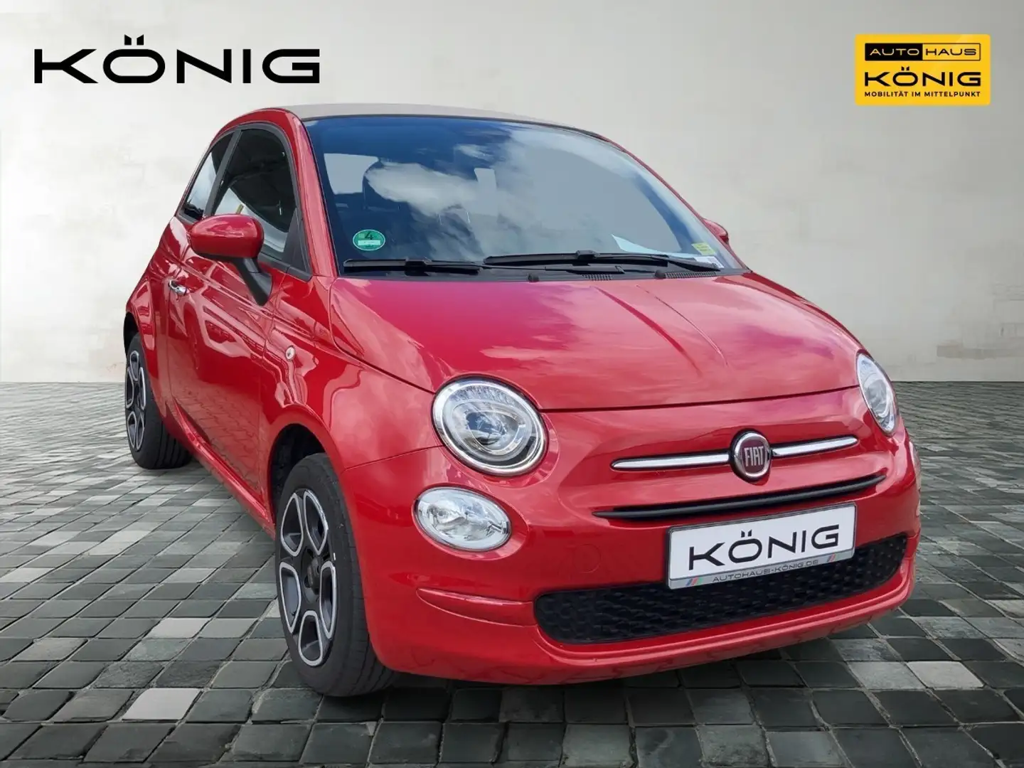 Fiat 500C 1.0 GSE Hybrid CLUB KLIMA TEMPOMAT DAB+ Rood - 2