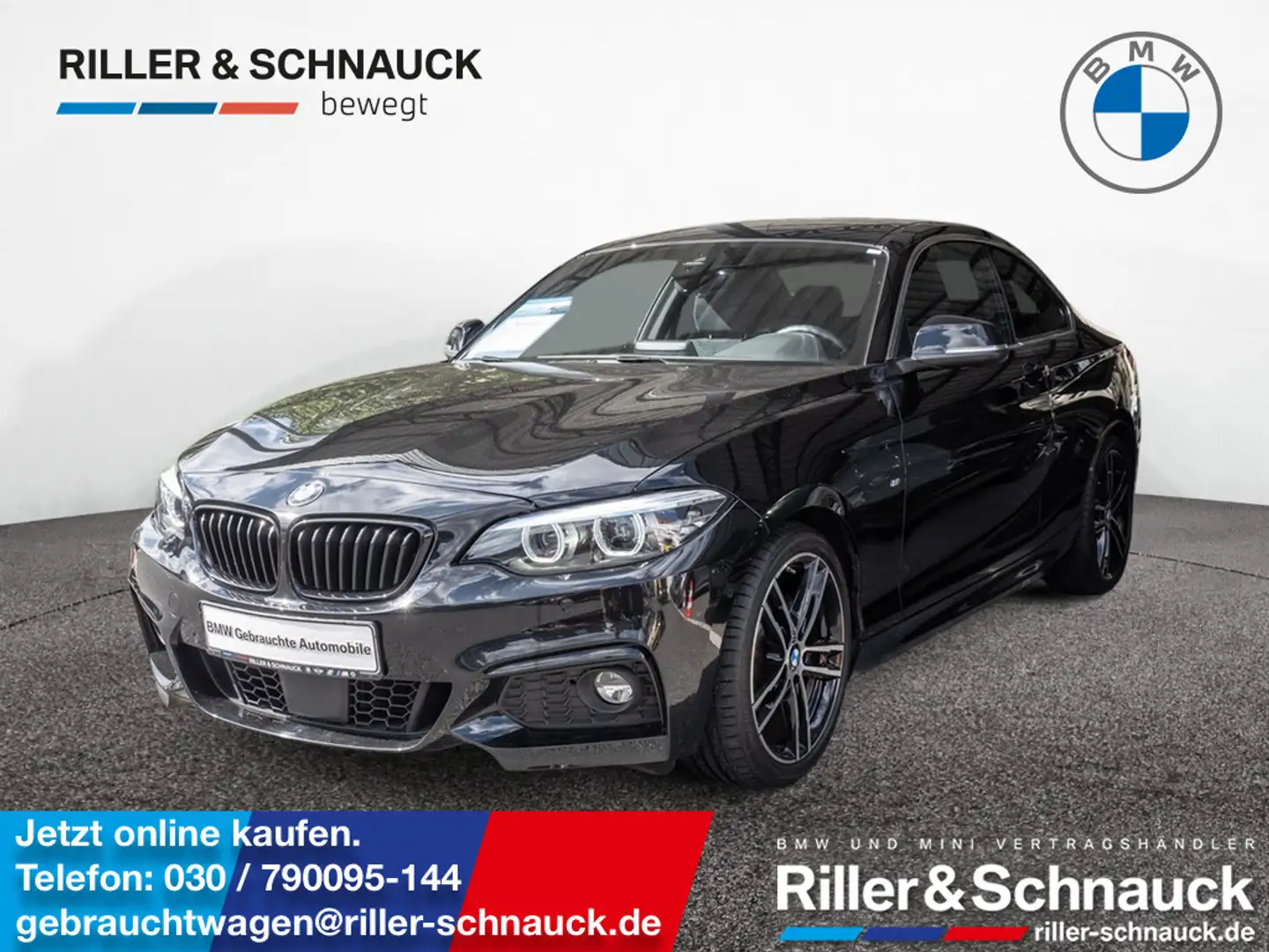BMW 230 i Coupe M-Sport LED+ACC+H/K+NAVI+KEYLESS+K Noir - 1