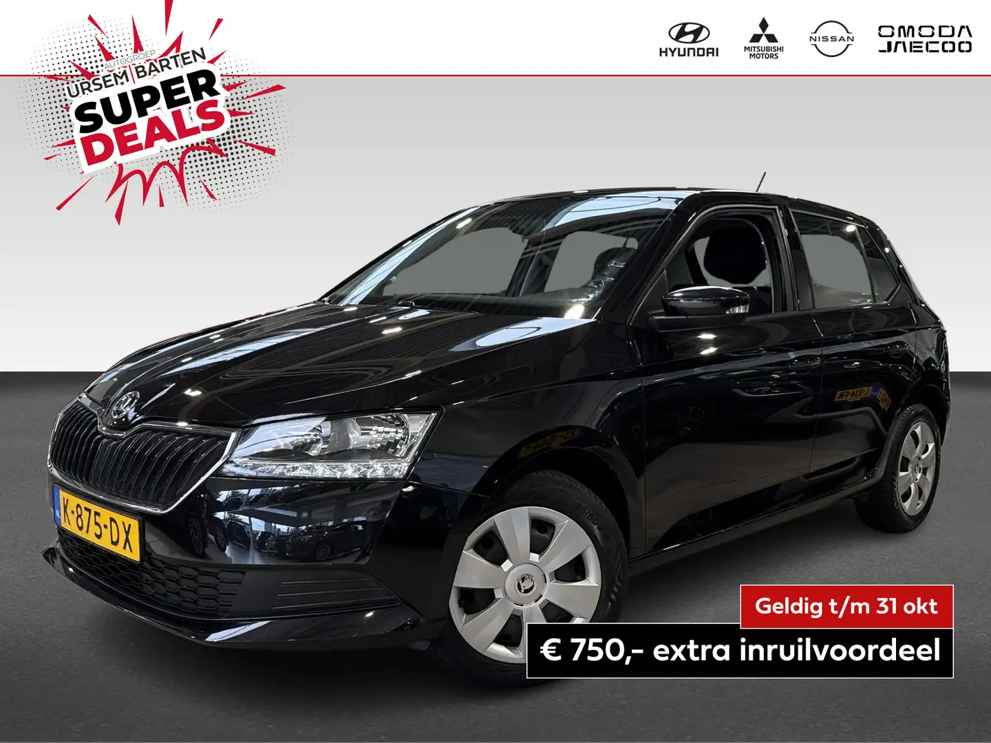 Skoda Fabia 1.0 TSI Active Zwart - 1