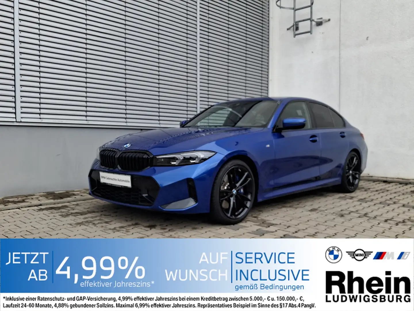 BMW 330 i Lim M Sportpaket LED Navi HarKar ParkAs Blau - 1
