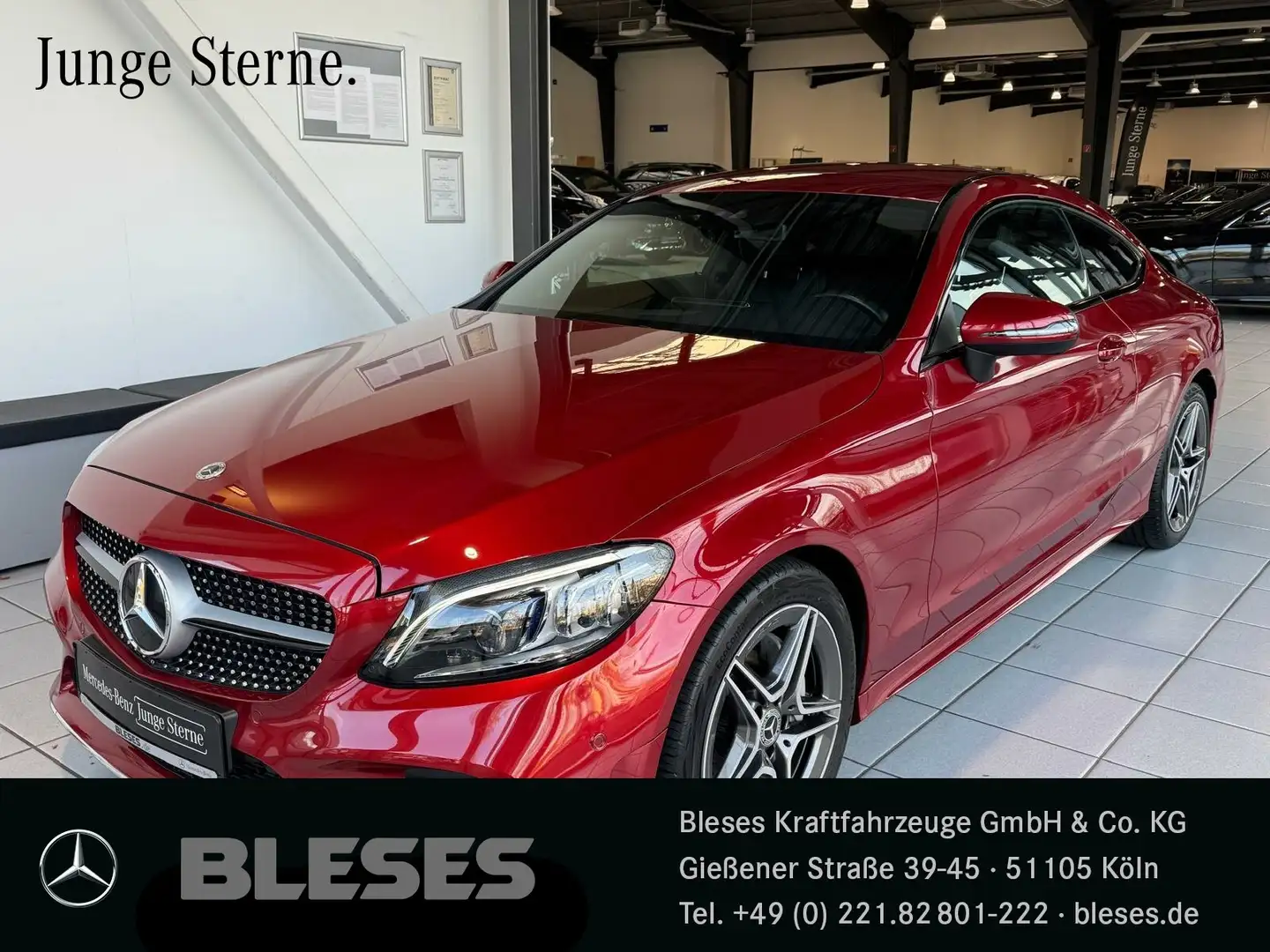 Mercedes-Benz C 180 C 180 AMG Coupé Comand+Multibeam+Kamera+Spiegel-P Rosso - 1