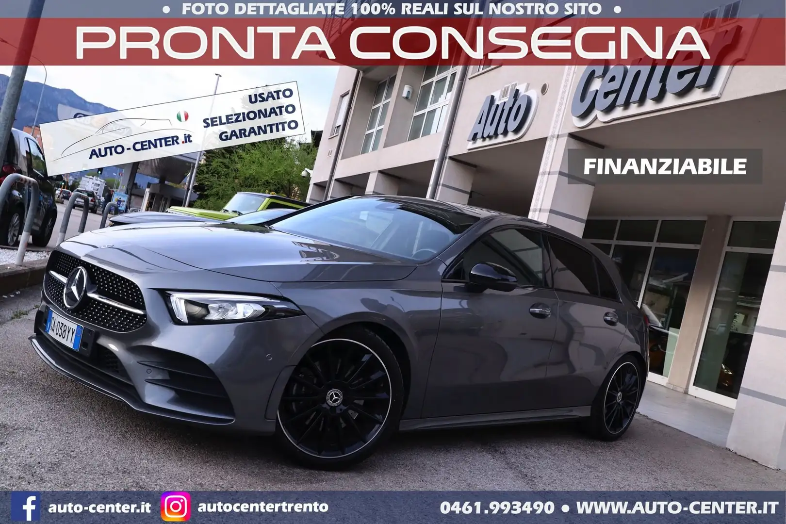 Mercedes-Benz A 220 A 220 Aut 4Matic Premium AMG NIGHT Grigio - 1