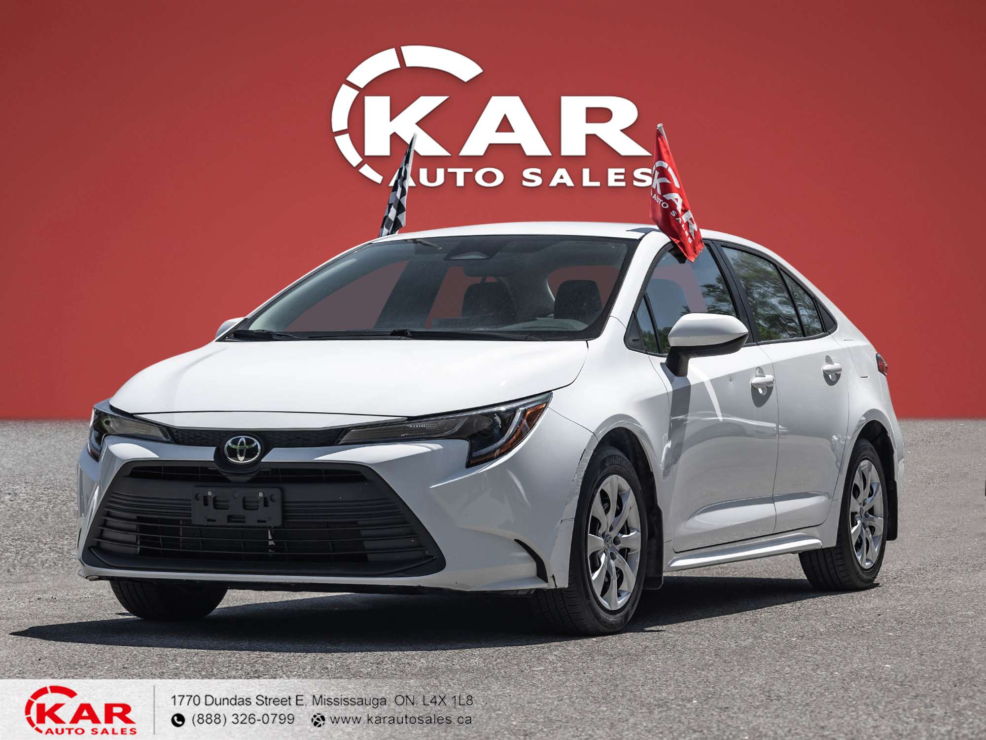 White 2023 Toyota Corolla Sedan Front-Wheel Drive Continuously Variable Transmission
