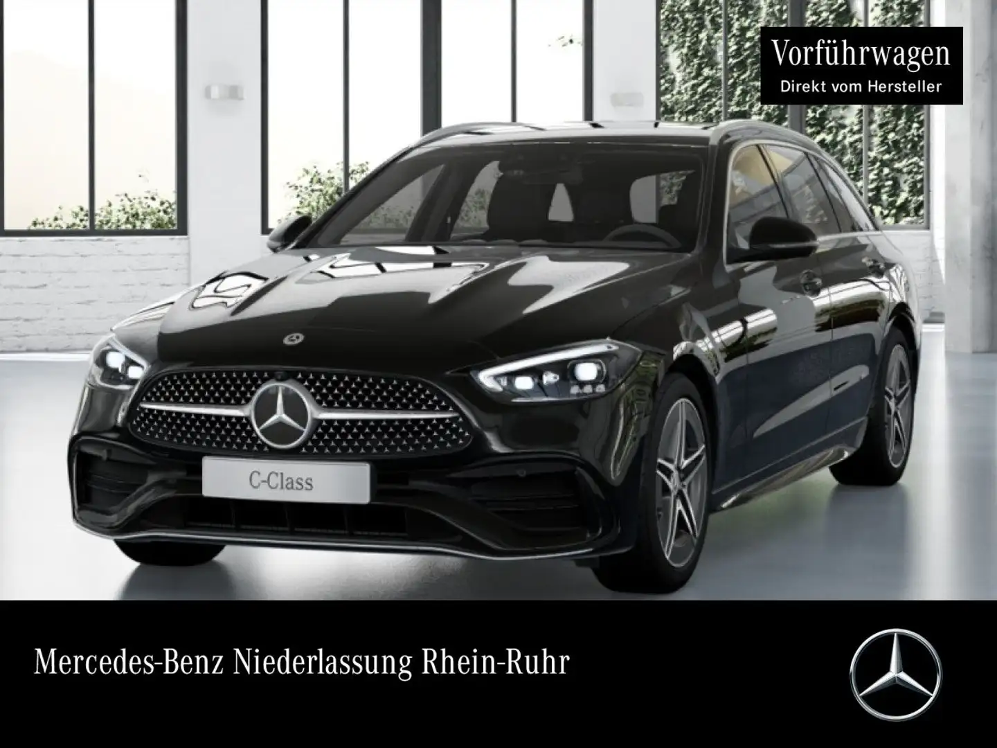 Mercedes-Benz C 220 d T 4M AMG+360+AHK+KEYLESS+9G Schwarz - 1