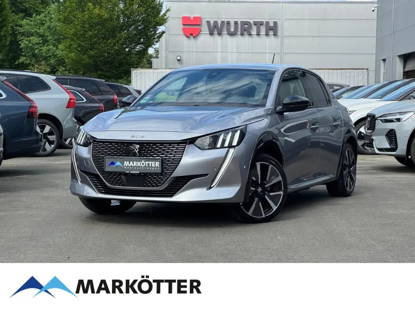 Peugeot 208 e-208 GT Pack Elektro 136 SHZ/NAV/CAM/ACC Grijs - 1