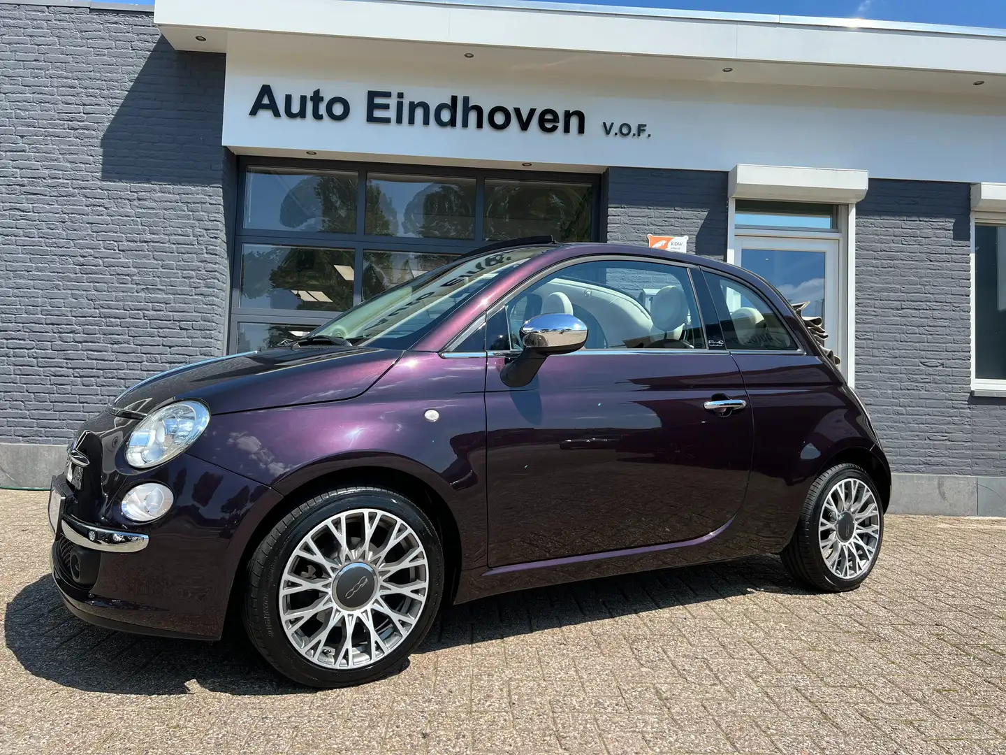 Fiat 500 0.9 Turbo,Leder,Automaat,Clima 1 Eig €10995,- Violett - 1