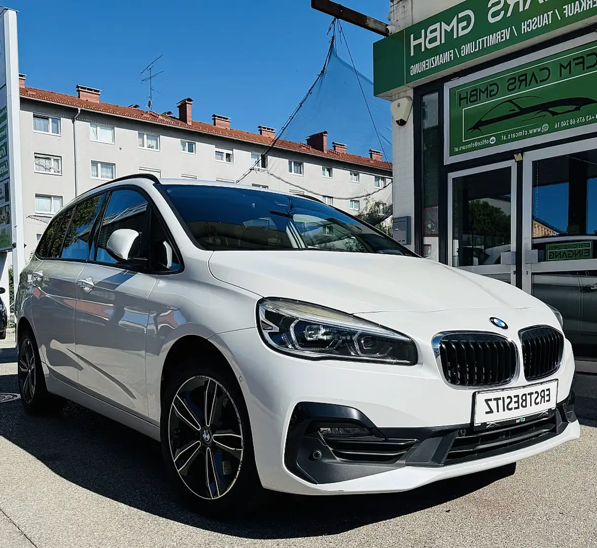 BMW 218 d Gran Tourer Aut. Weiß - 2