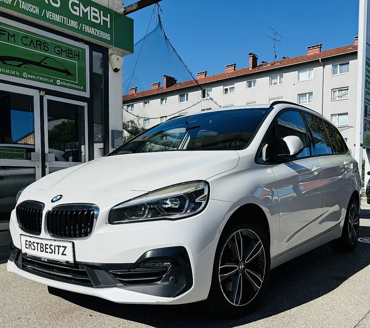 BMW 218 d Gran Tourer Aut. Weiß - 1