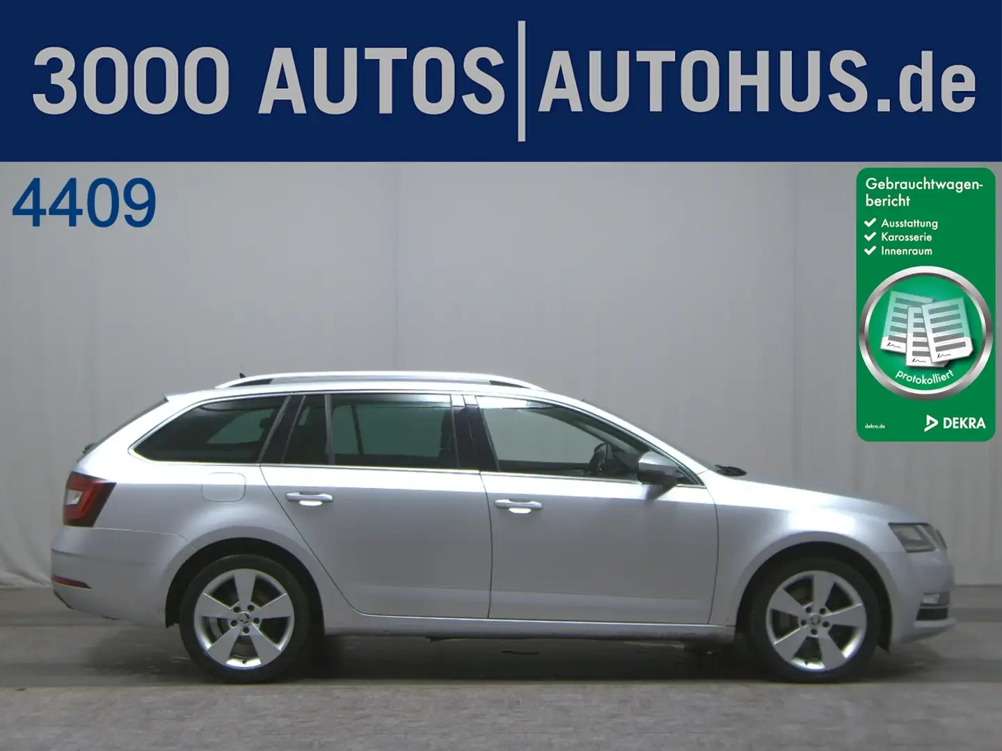 Skoda Octavia Kombi 2.0 TDI 4x4 Premium Ed. Navi LED Silber - 1