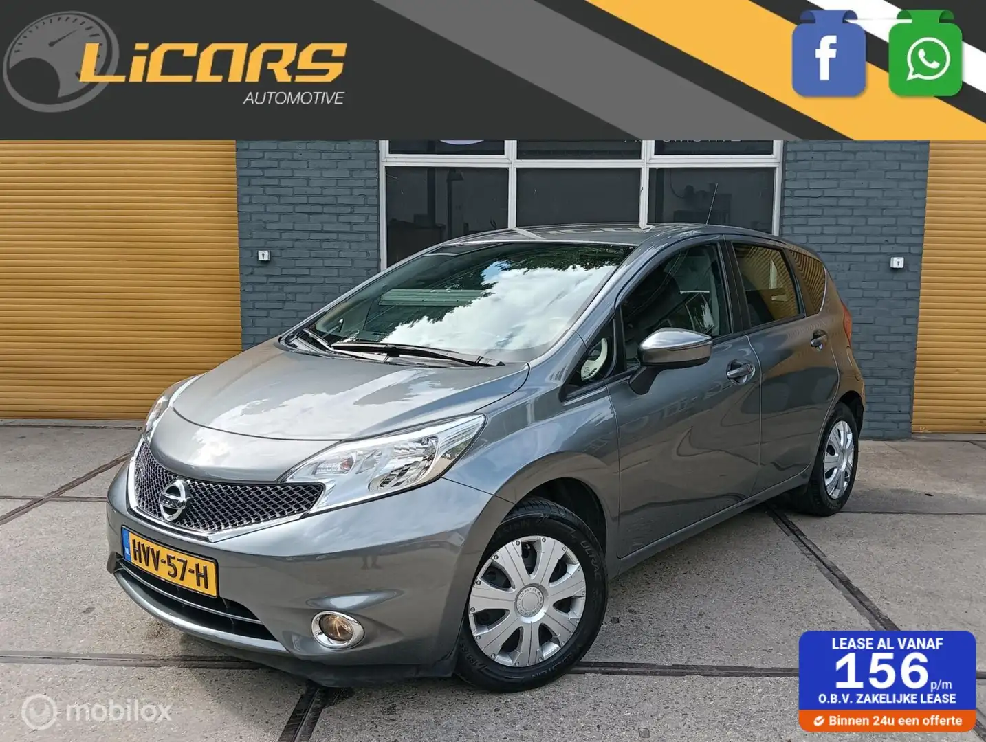 Nissan Note 1.2 Acenta Airco/cruise control Grijs - 1