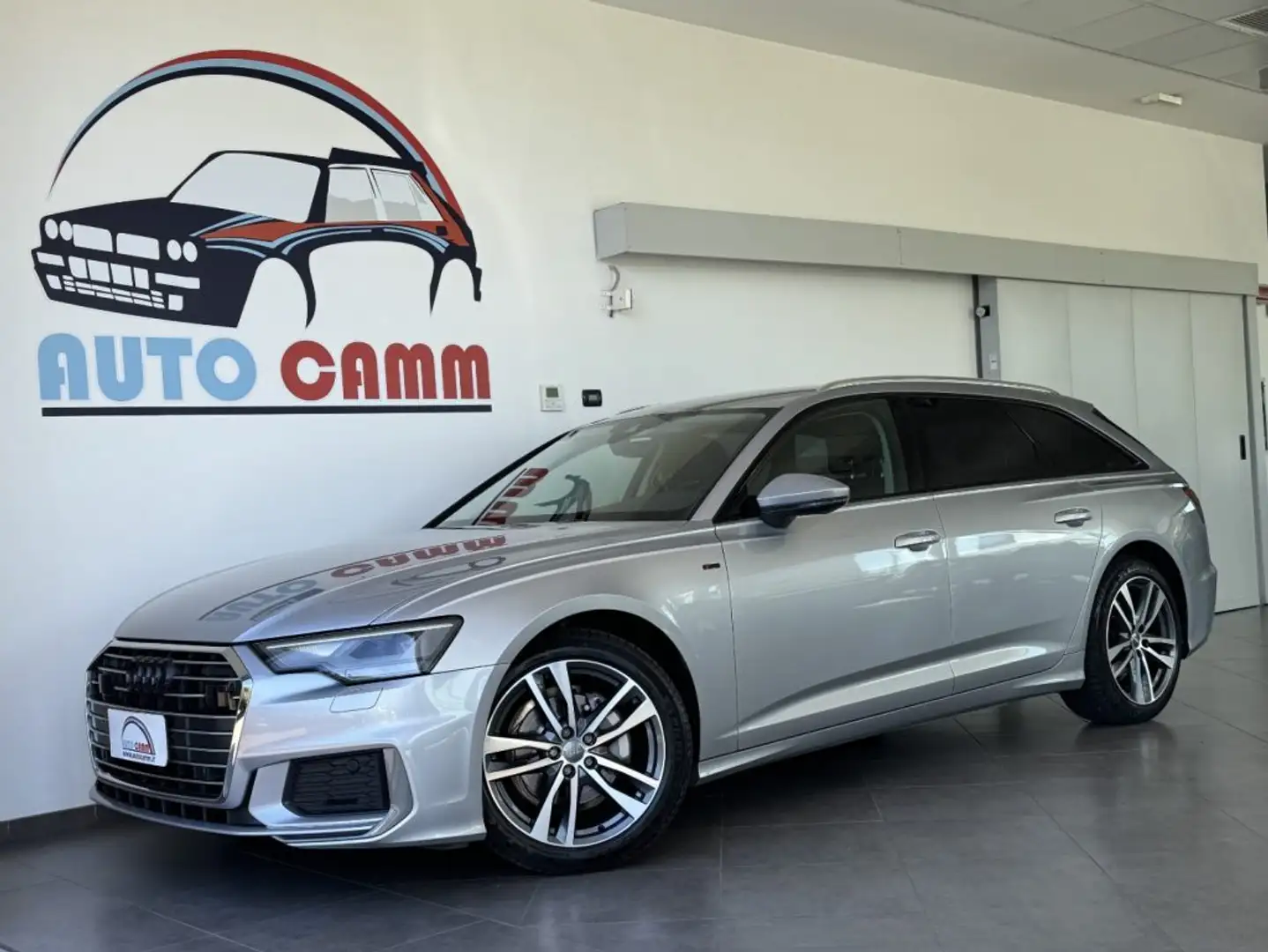 Audi A6 Avant 40 2.0 TDI MHEV S-tronic Sport SLINE S-LINE Zilver - 1