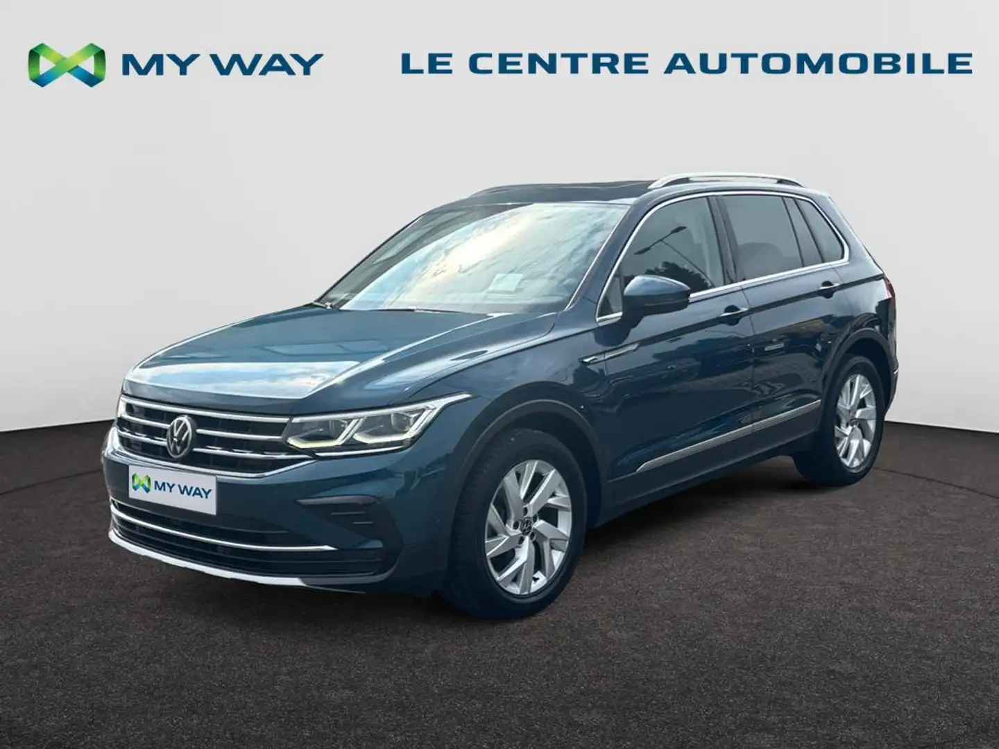 Volkswagen Tiguan Elegance 2.0 TDI SCR 110 kW (150 ch) 7 vitesses DS plava - 1