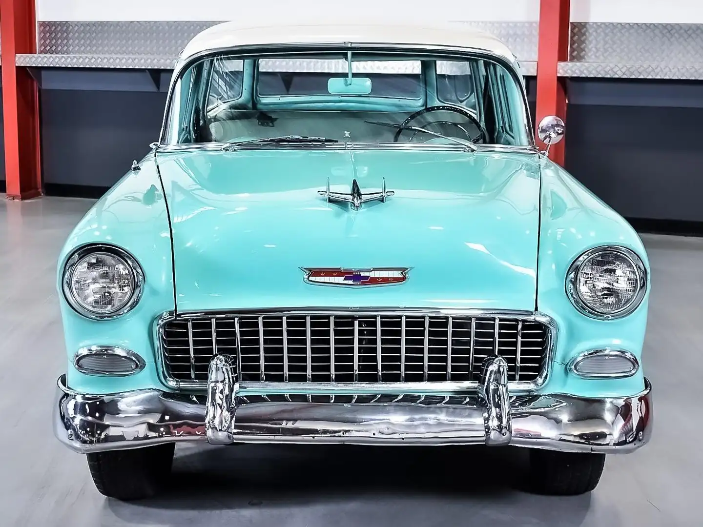 Chevrolet Bel Air 1955 Bel Air Coupe Grün - 2