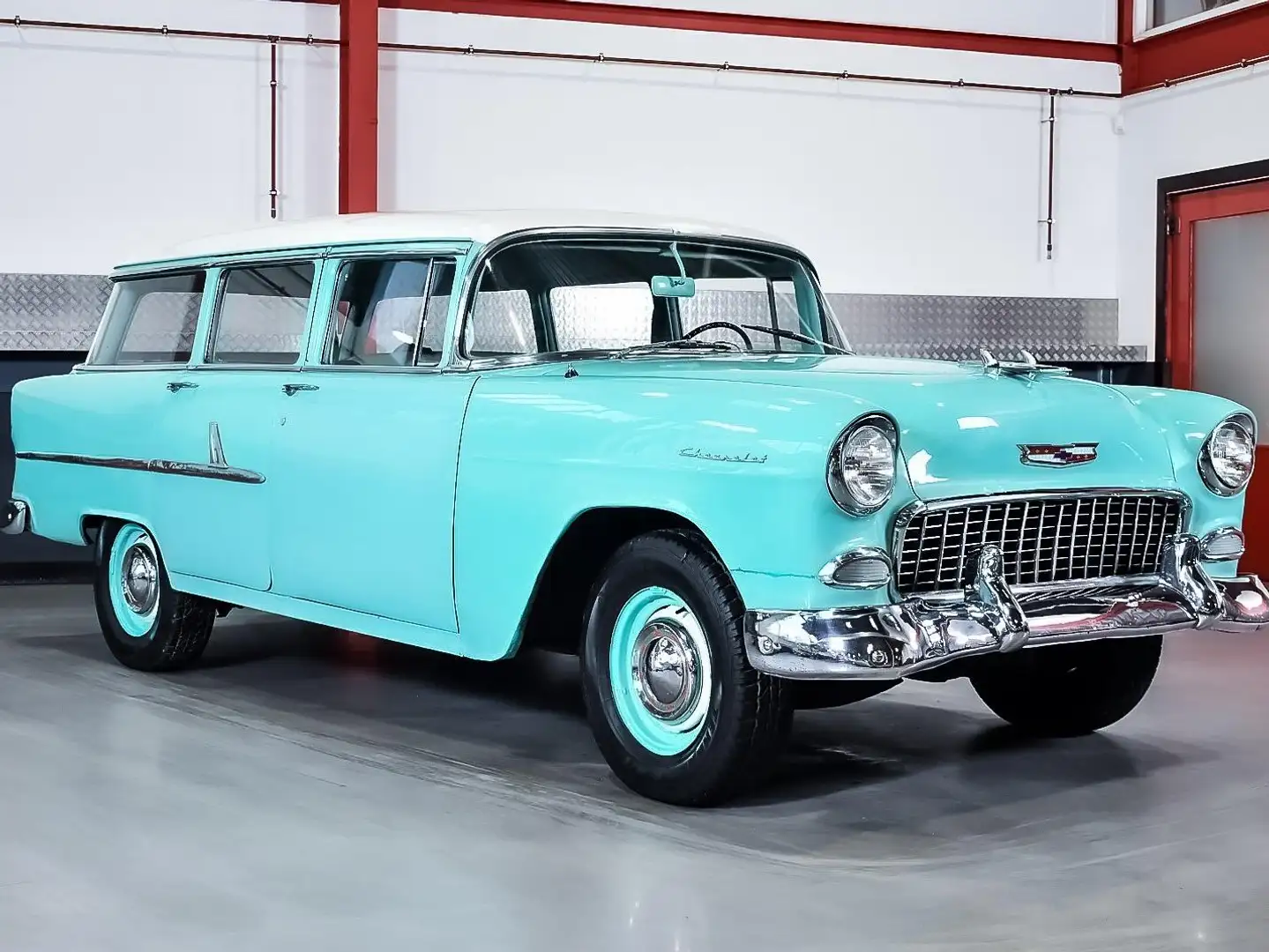 Chevrolet Bel Air 1955 Bel Air Coupe Grün - 1
