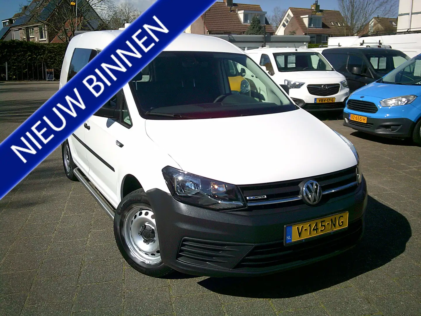 Volkswagen Caddy 1.4 TGI L1H1 EcoFuel Trendline VOORZIEN VAN AIRCO+ Wit - 1