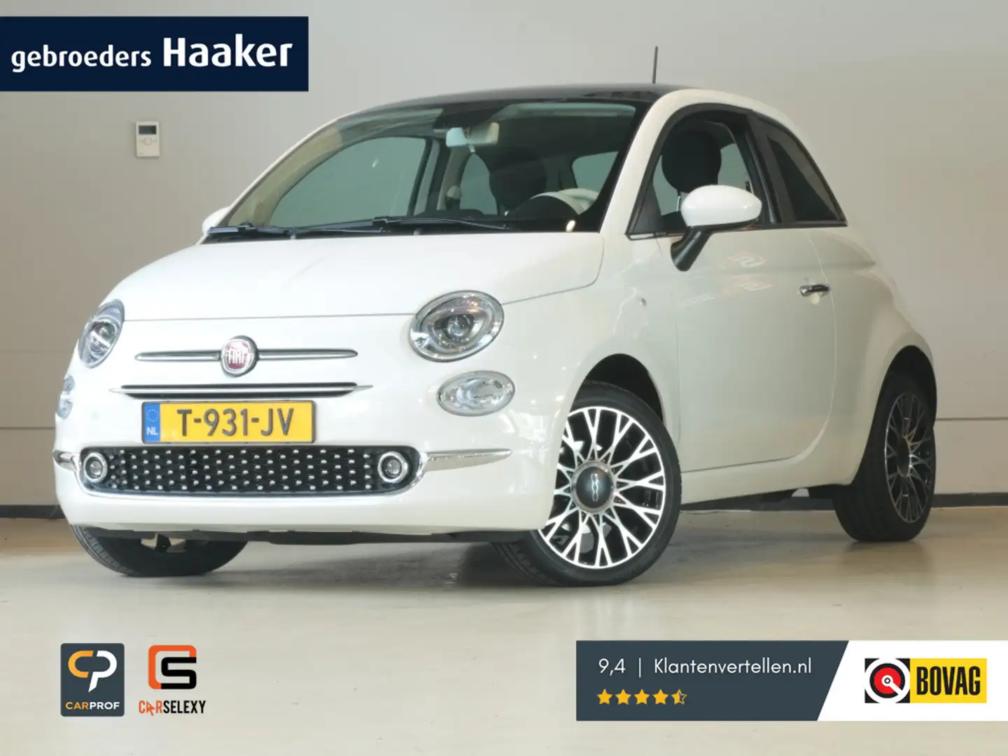 Fiat 500 1.0 Hybrid Dolcevita * Zorgeloos rijden, zonder ex Wit - 1