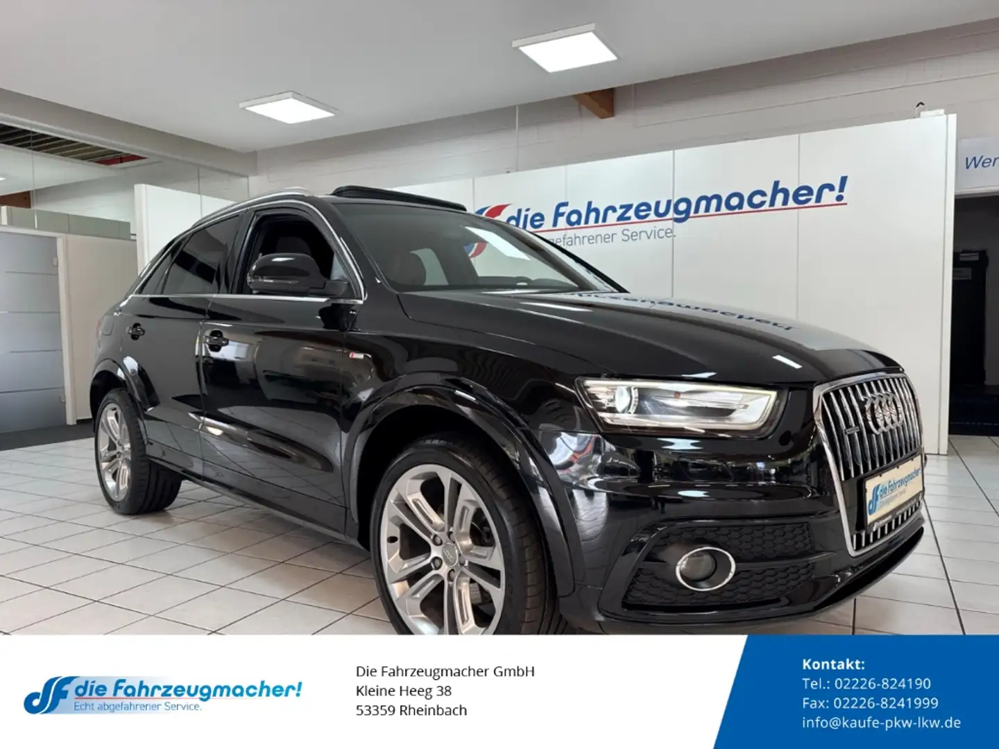 Audi Q3 2.0 TDI quattro S line DSG Pano Leder Sound Bi-Xen Schwarz - 1