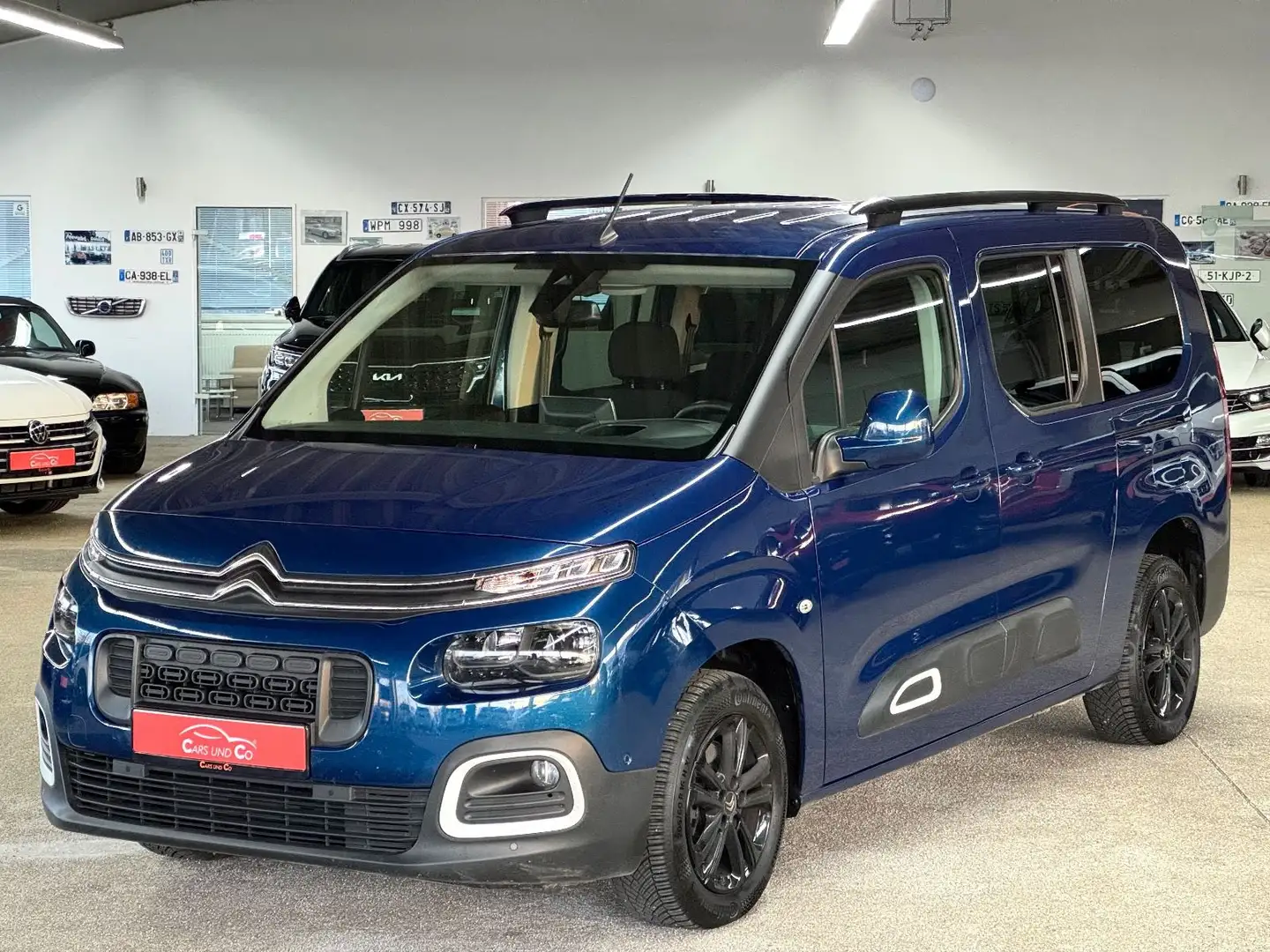 Citroen Berlingo Shine XL 7Sitz *AHK*SHZ*NAV*PDC*RK*HUD Blau - 1