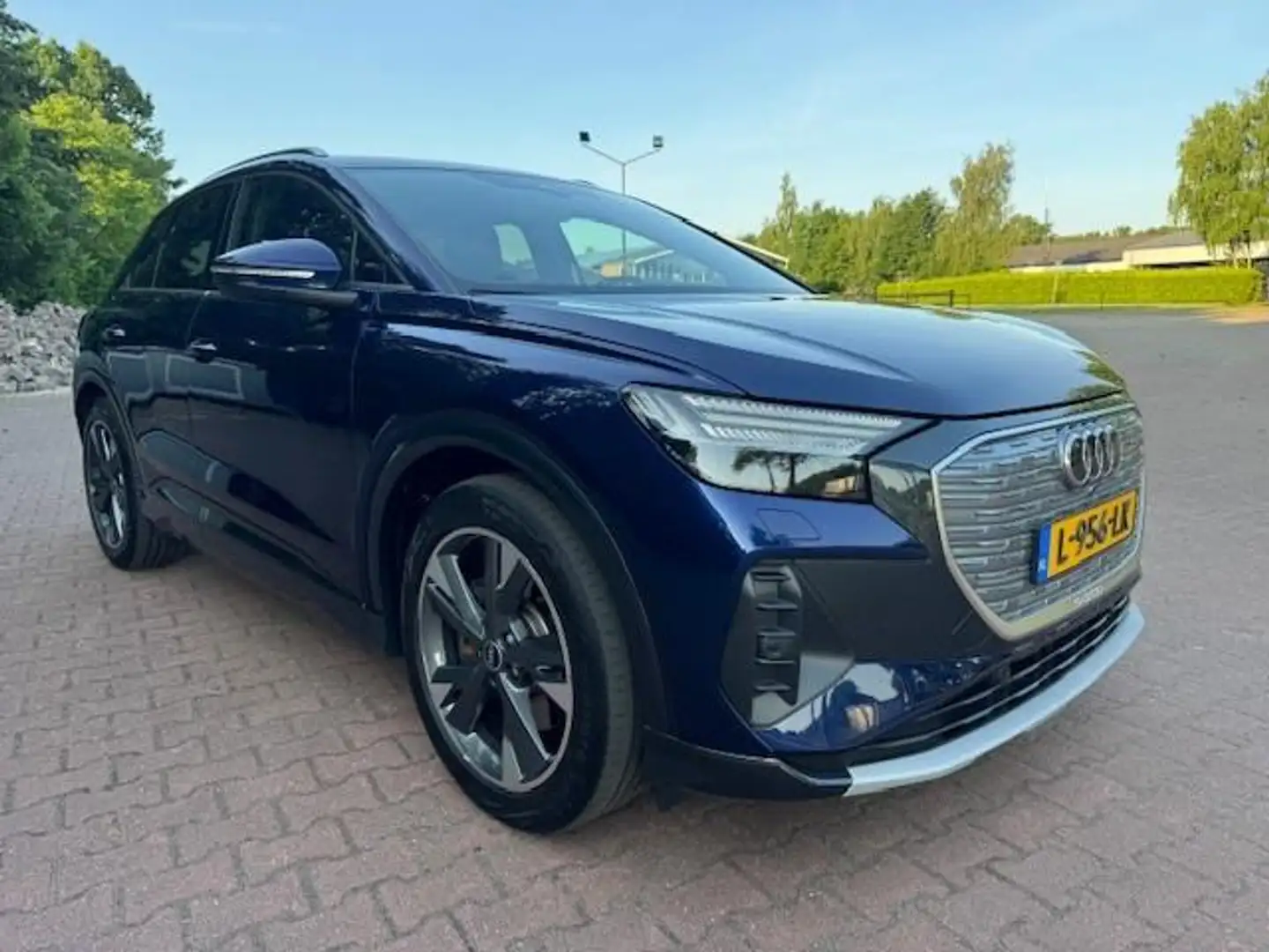 Audi Q4 e-tron 40 LAUNCH EDITION ADVANCED 77KWH CAM/HUP/ACARPLAY/ Blauw - 1