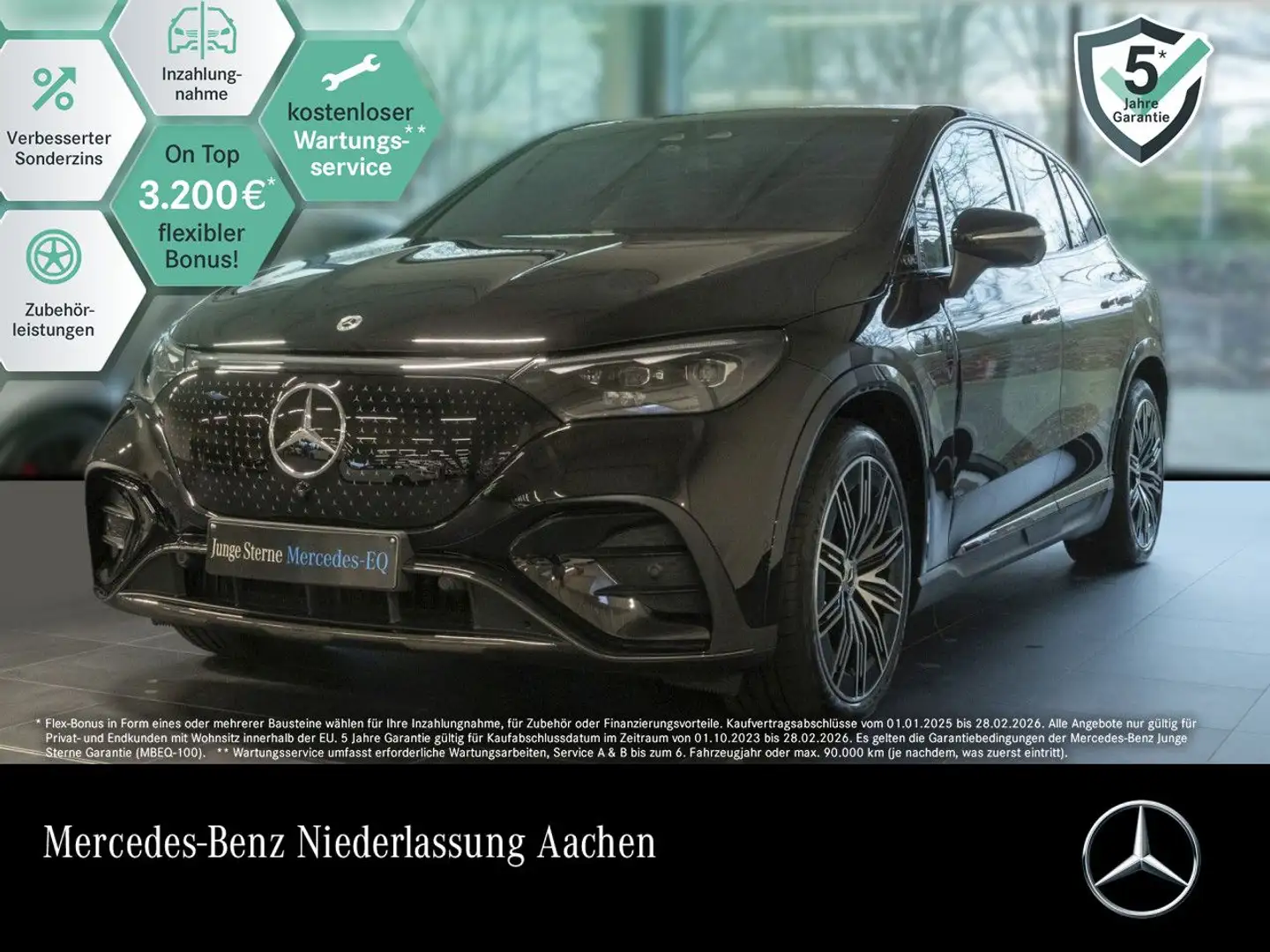 Mercedes-Benz EQE SUV EQE 500 4M AMG+NIGHT+PANO+360+AHK+BURMESTER Schwarz - 1