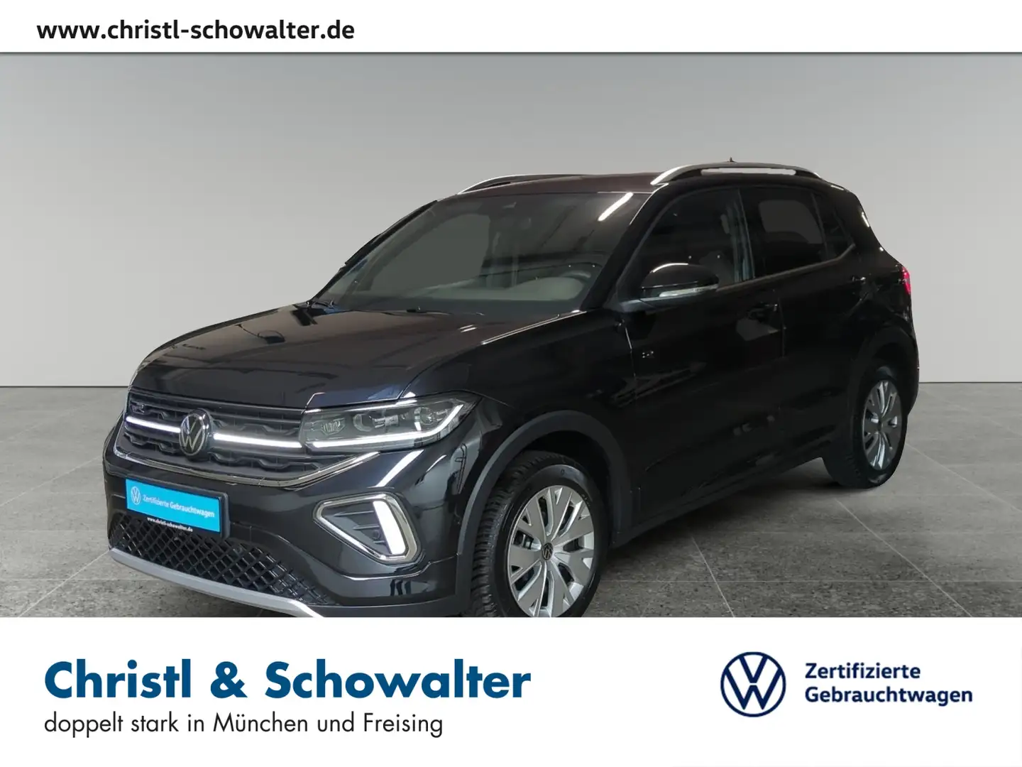 Volkswagen T-Cross 1.5 TSI DSG R-Line AHK MATRIX NAVI ACC Zwart - 1