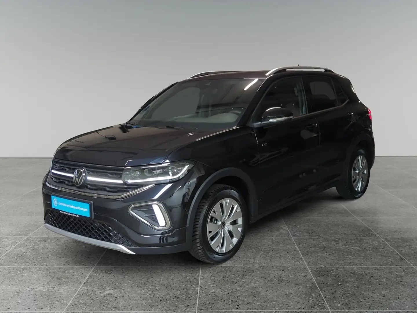 Volkswagen T-Cross 1.5 TSI DSG R-Line AHK MATRIX NAVI ACC Zwart - 2