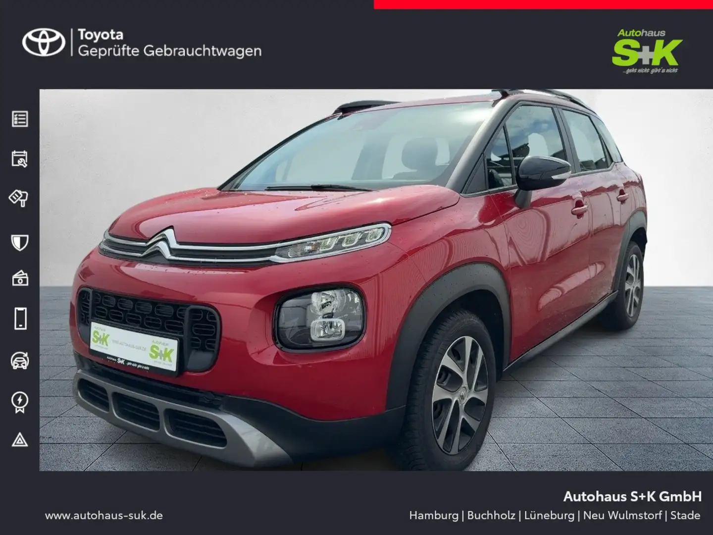 Citroen C3 Aircross PureTech 110 Feel Pack*PDC-HINTEN+SHZ+KLIMA+GJR* Rot - 1