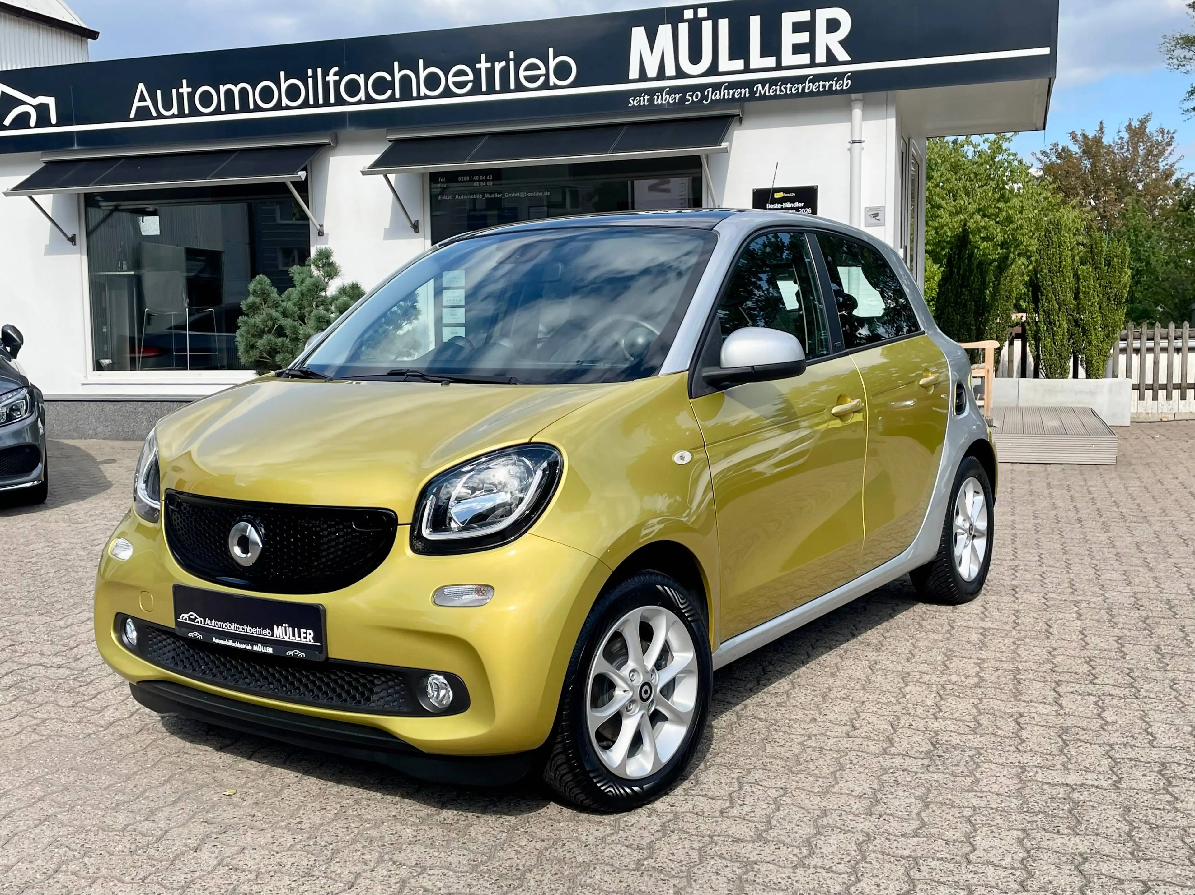 smart forFour forFour "PASSION" 90PS❗️+NAVI+LED+Panoramaglasdach+Klimaaut+PDC+Sitzheizung+Tempomat / Sehr gepflegt