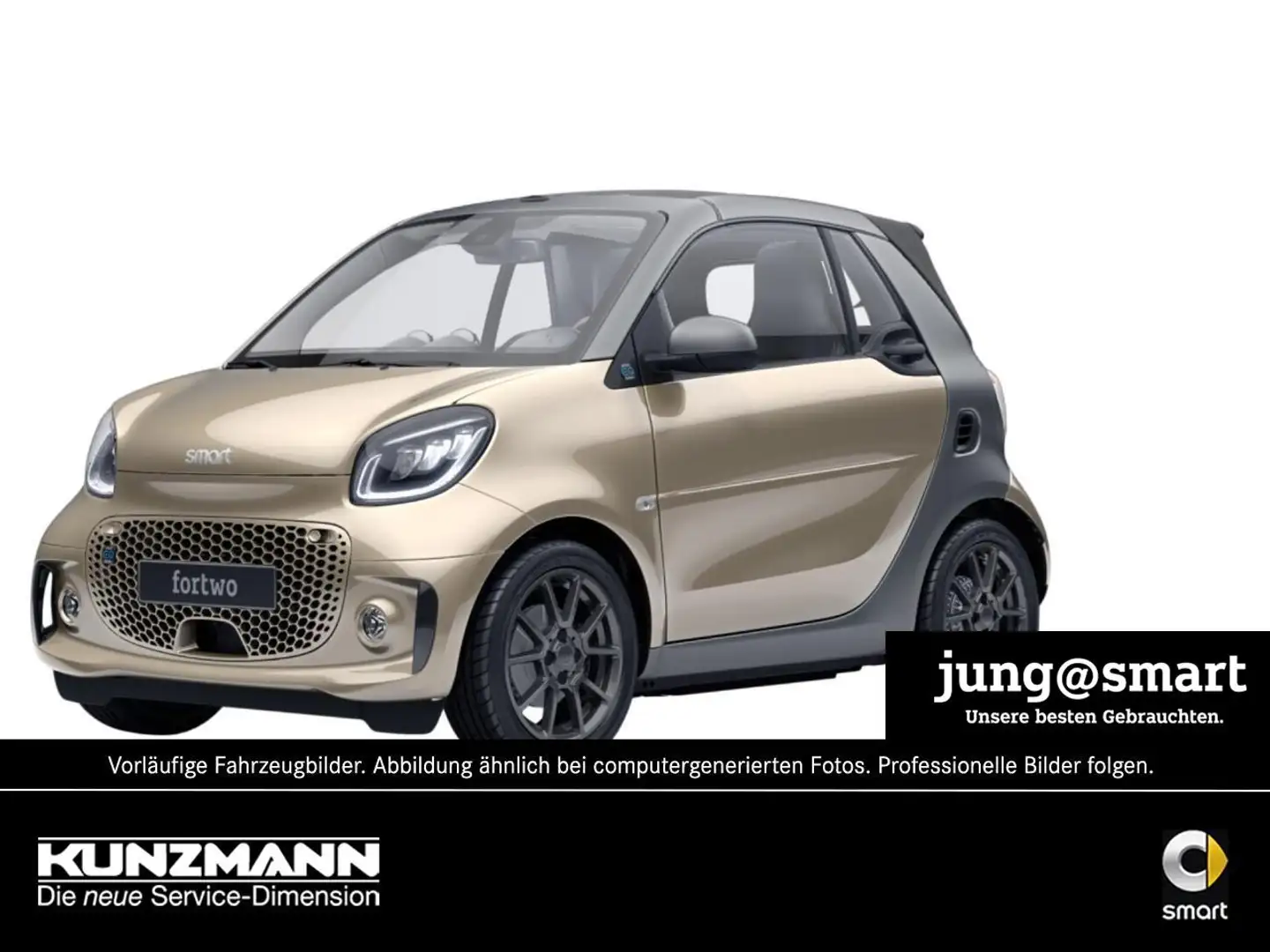 smart forTwo EQ cabrio prime Exclusive-Paket Plus-Paket Beige - 1